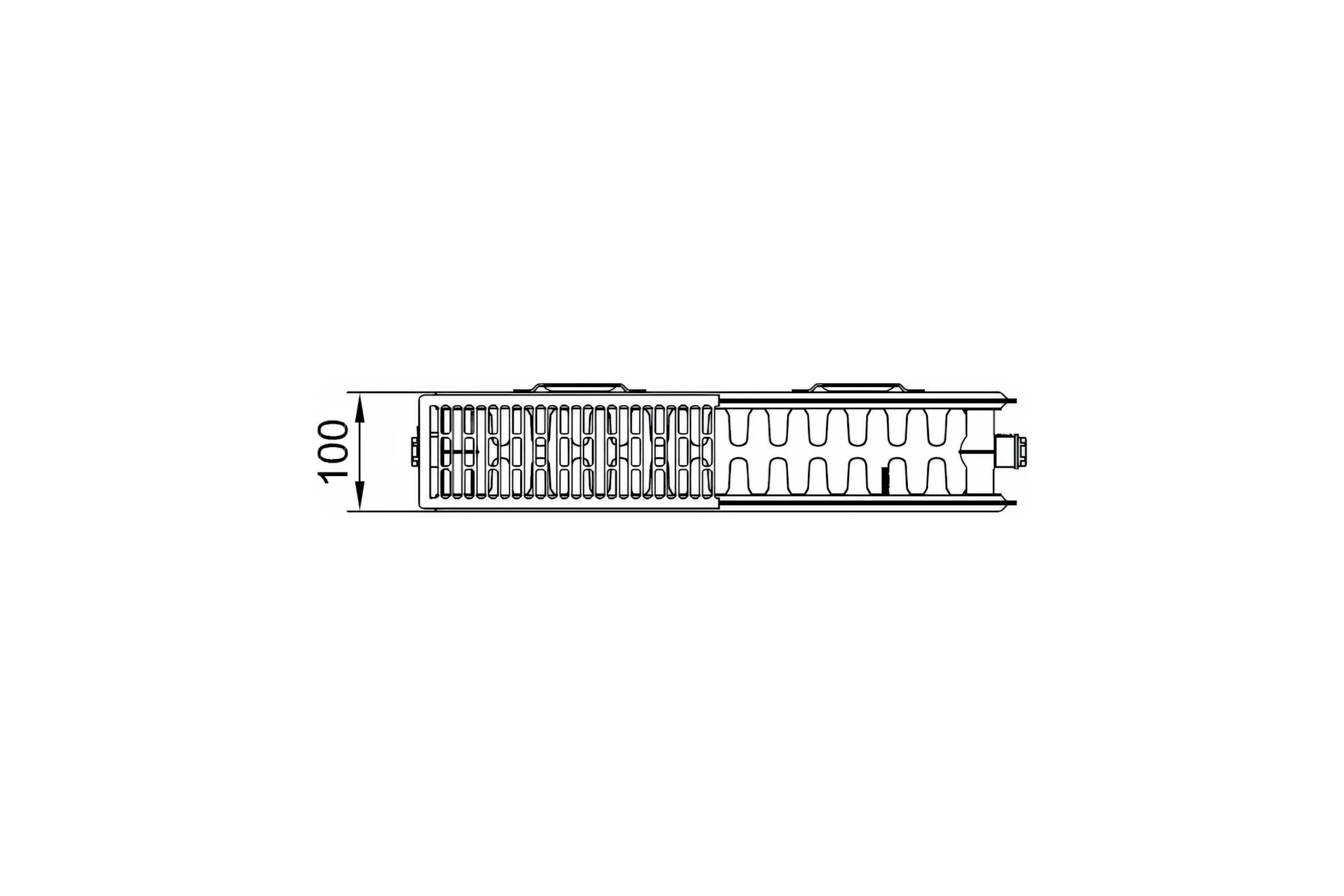 Стальной панельный радиатор Kermi Profil-K FK O 22/500/800 боковое подключение белый RG008V5K7HCUVE