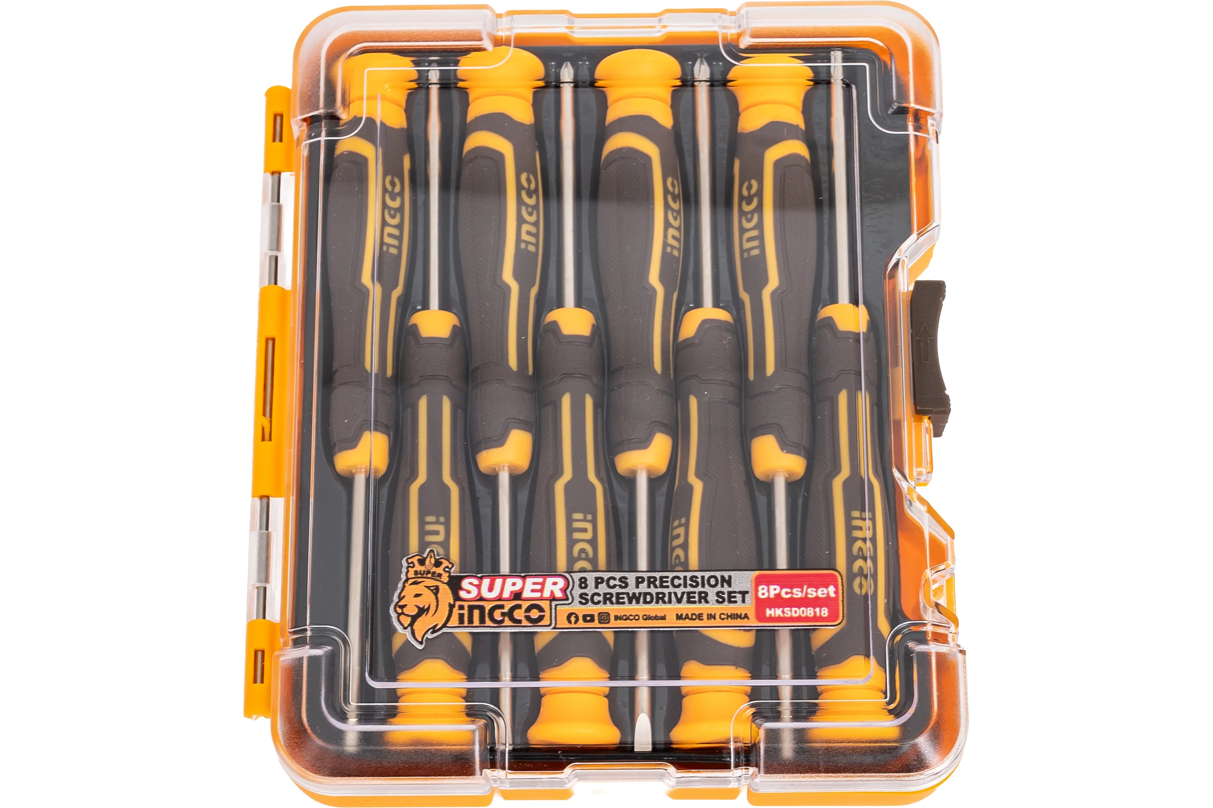 Набор прецизионных отверток INGCO 8 шт INDUSTRIAL HKSD0818