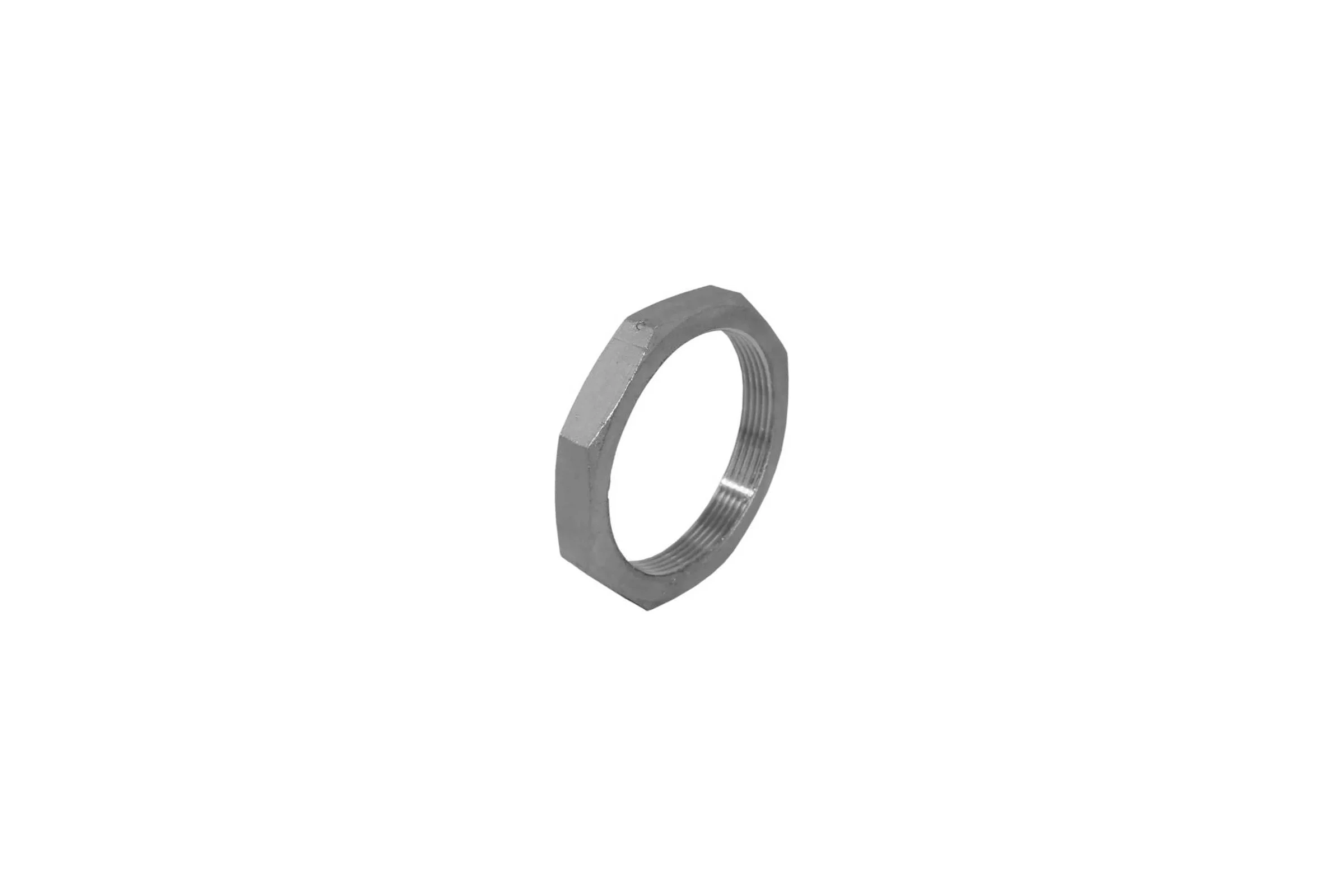 Контргайка 6-гранная нержавеющая NEWKEY AISI304 DN65 (2_1/2), (CF8), PN16 NK-HNF65/4