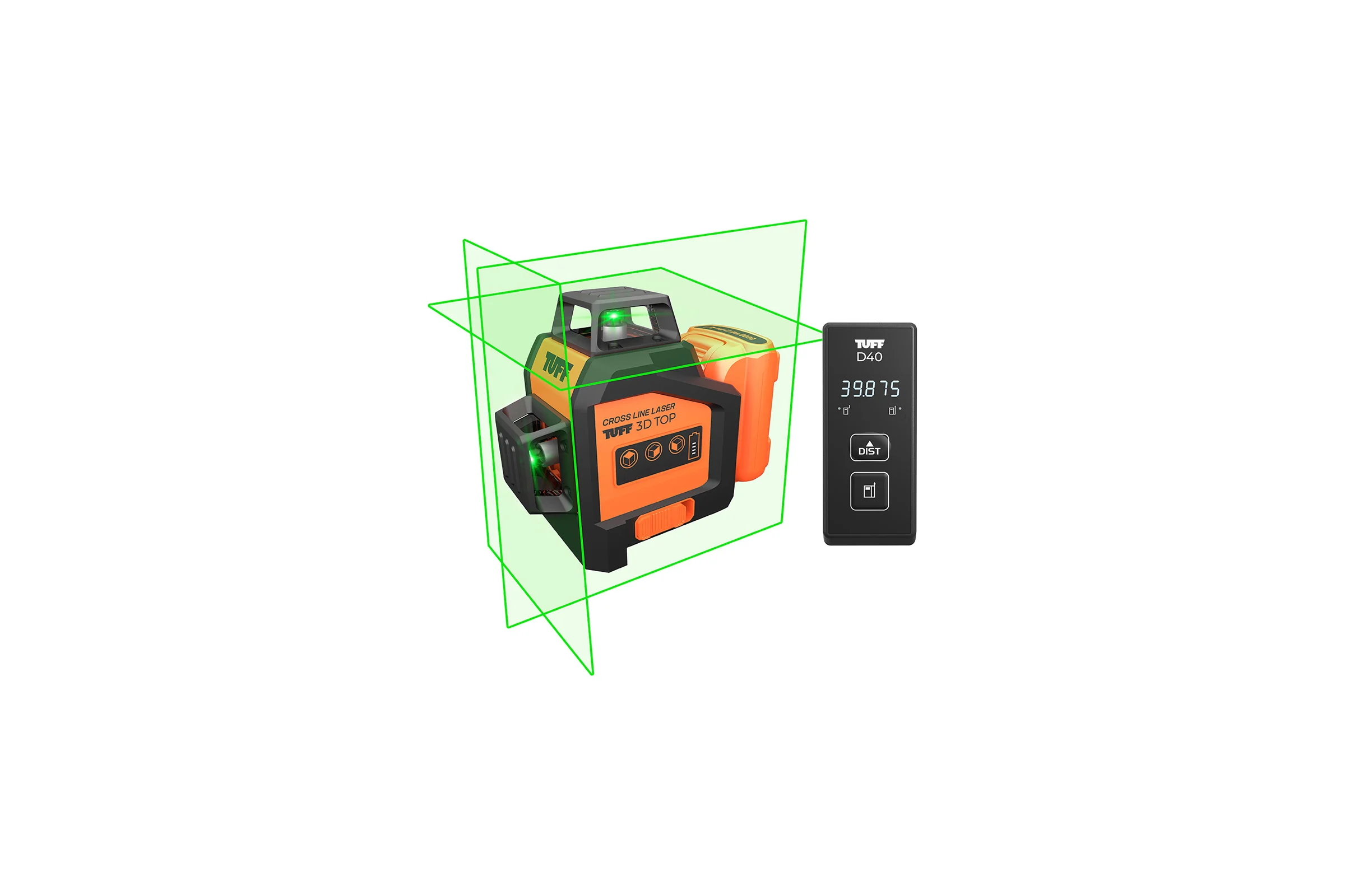 Лазерный нивелир CONDTROL TUFF 3D TOP + дальномер TUFF D40 1-4-980