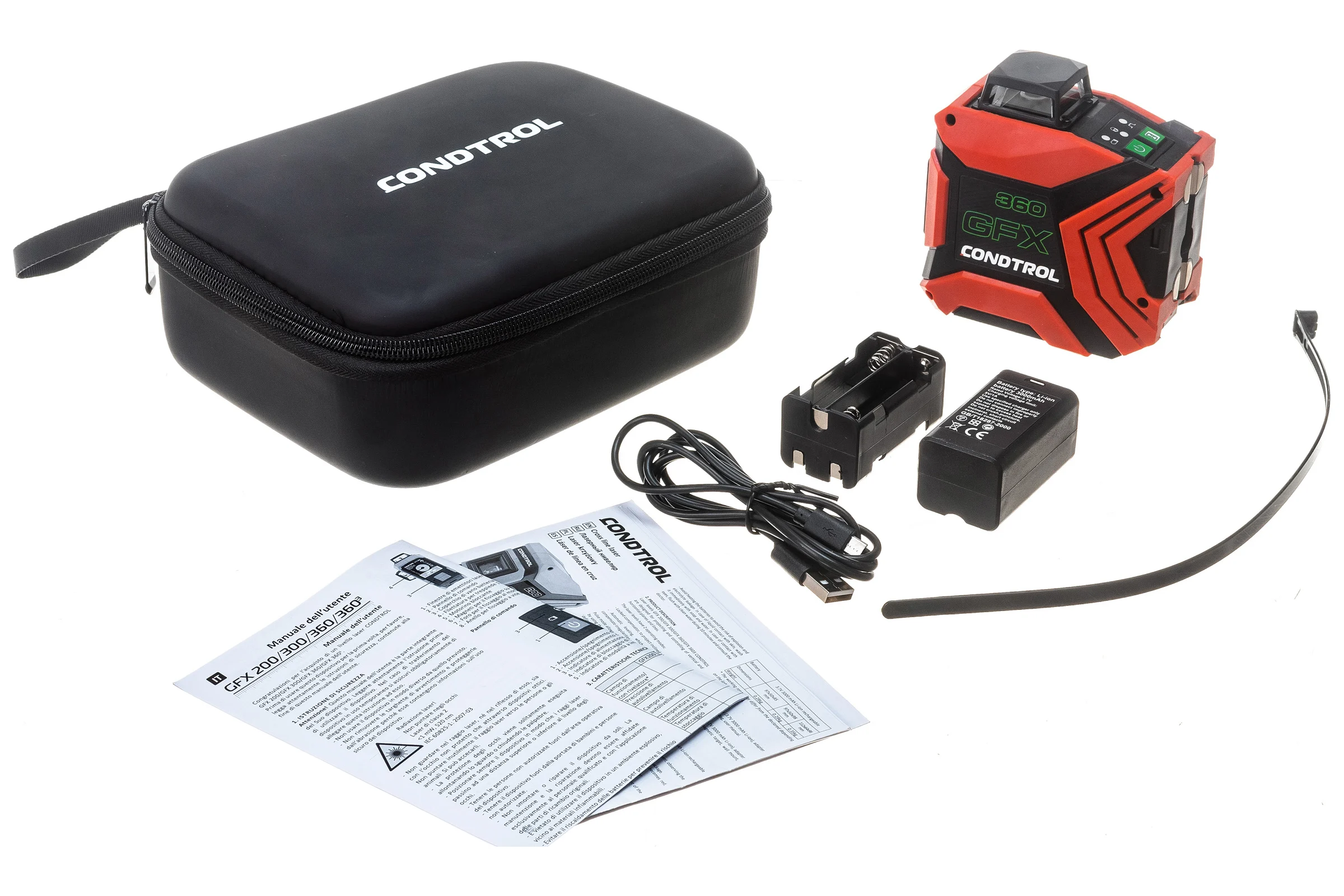 Комплект лазерный нивелир CONDTROL GFX360 + штатив Н160 1-4-989