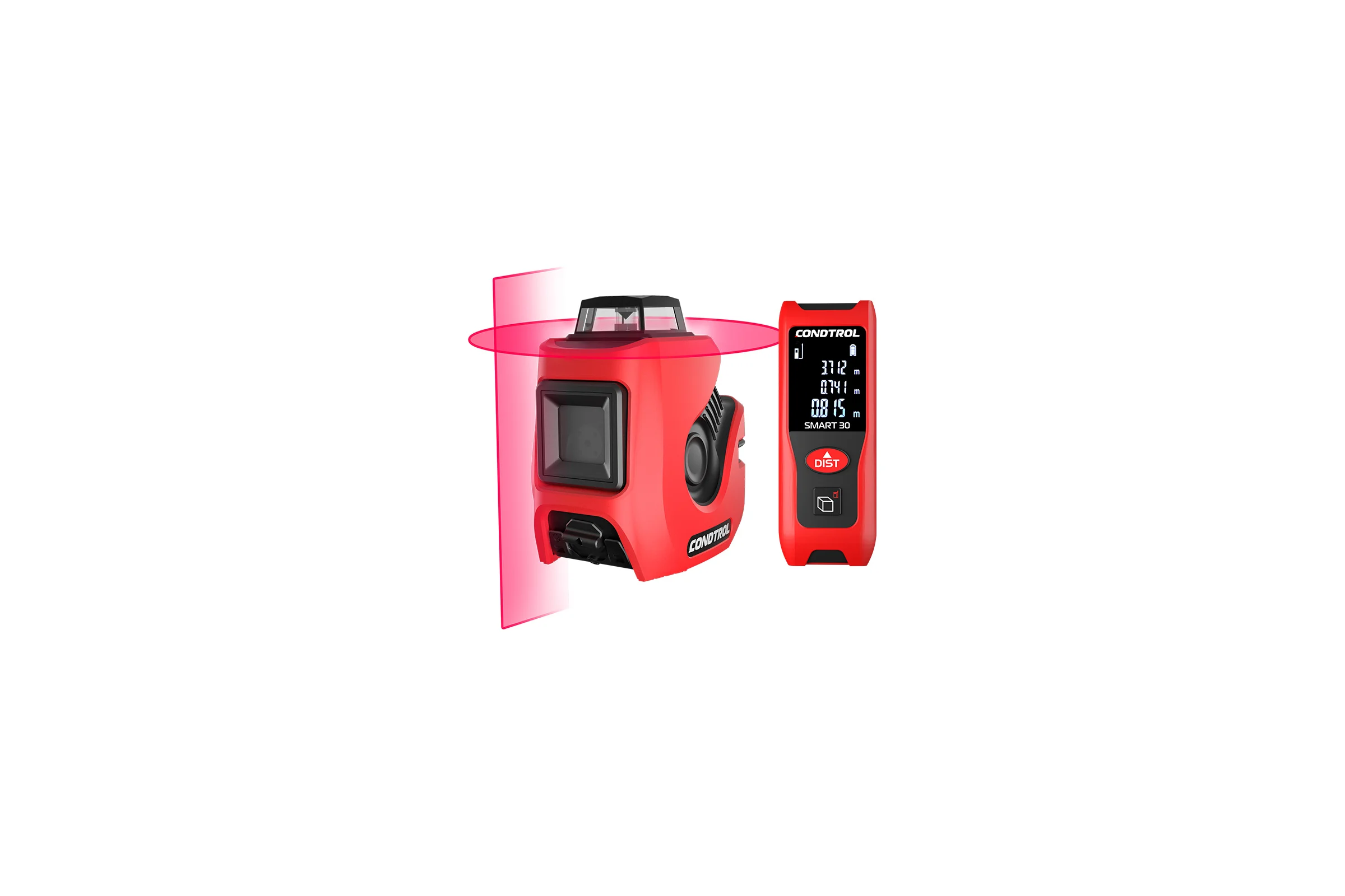 Комплект лазерный нивелир CONDTROL NEO X1-360 + лазерный дальномер  Smart 30 1-4-999