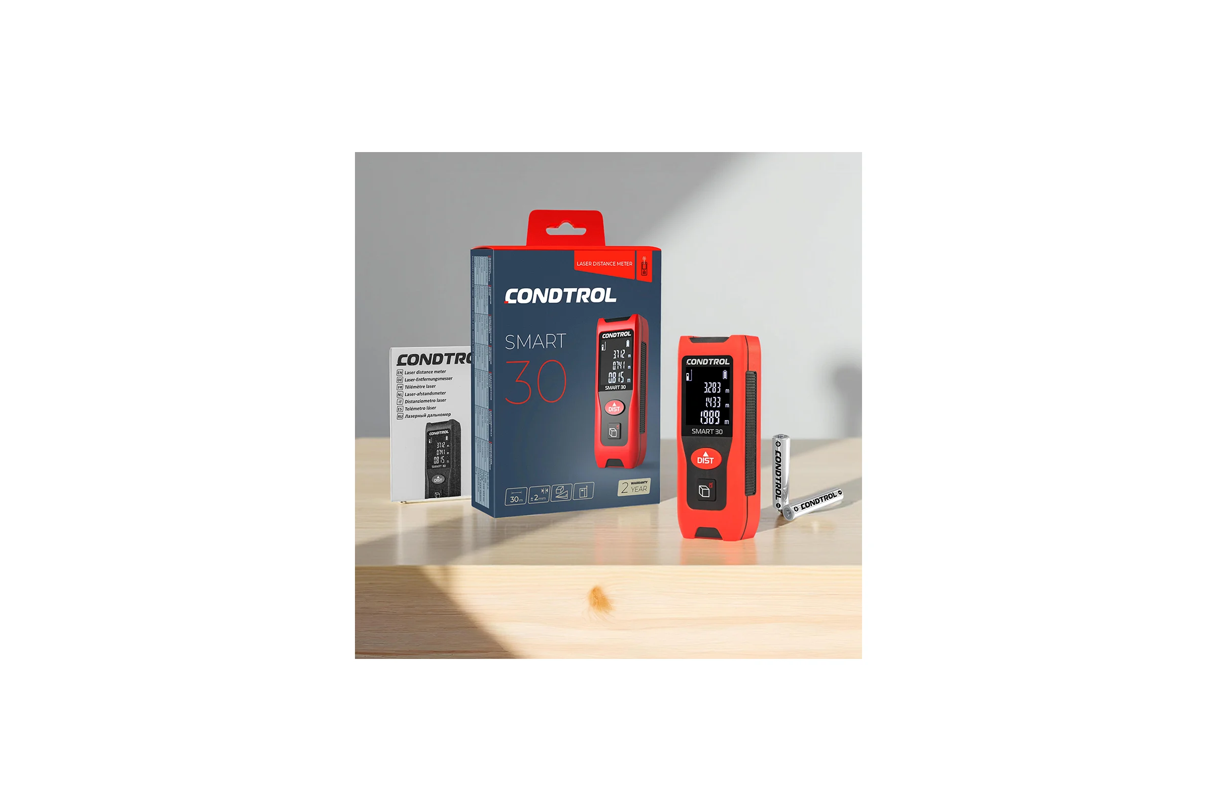 Комплект лазерный нивелир CONDTROL NEO X1-360 + лазерный дальномер  Smart 30 1-4-999