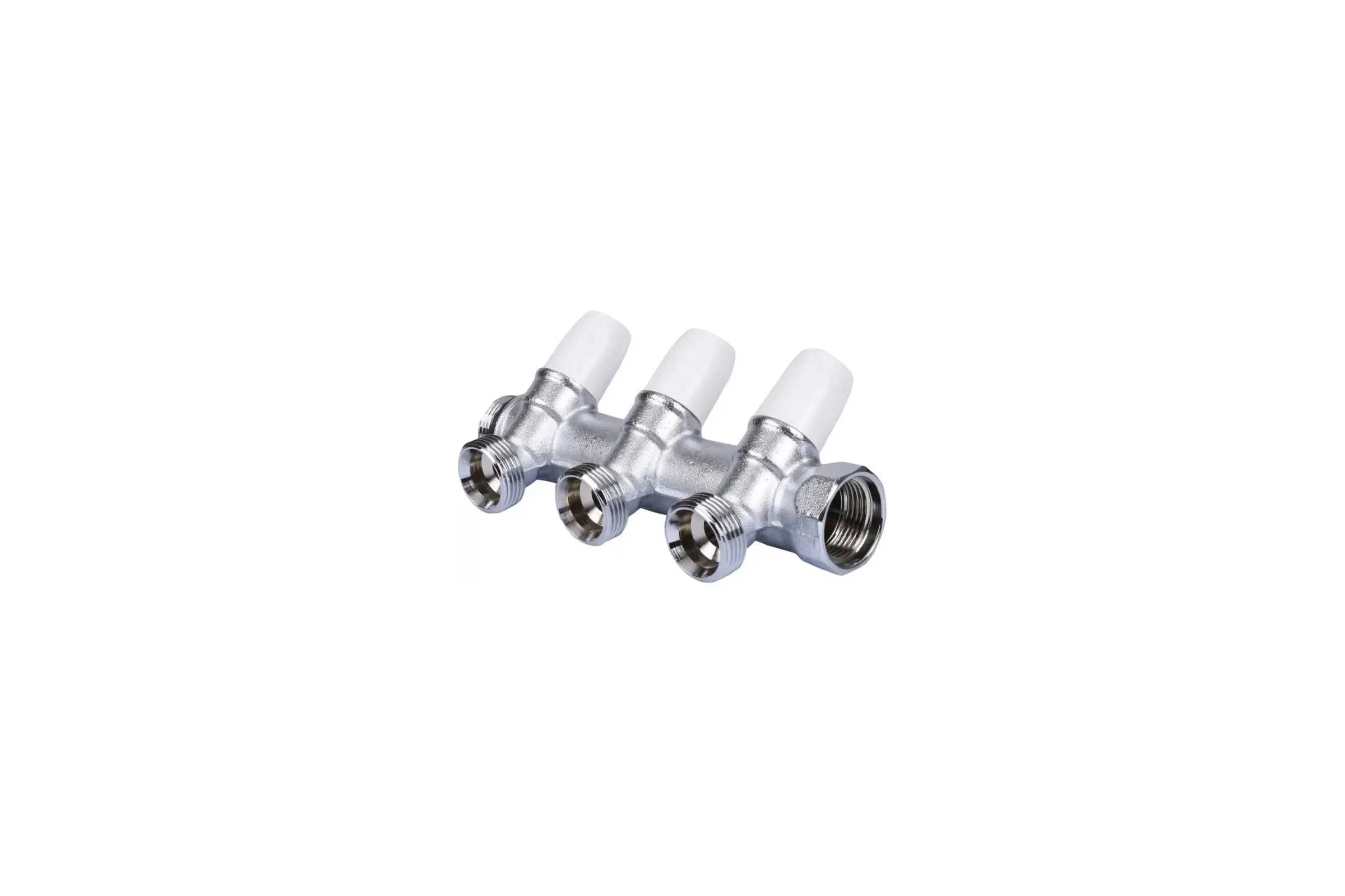 Коллектор Tiemme MAXIMA 3 отверстия, регулируемый, 1x1/2(16), никель 1860021 1868K