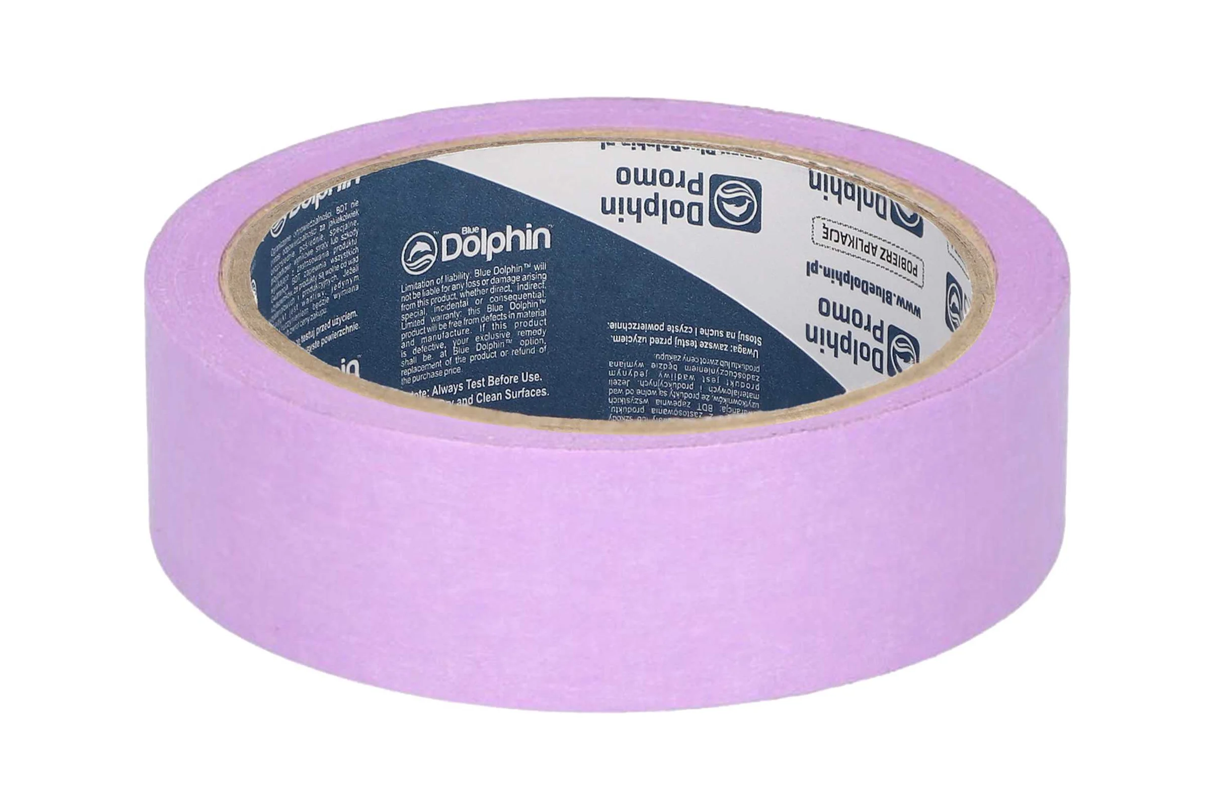 Малярная лента Blue Dolphin фиолетовая на рисовой бумаге Washi для деликатных работ 29мм x 25м (  16) WDT_56719
