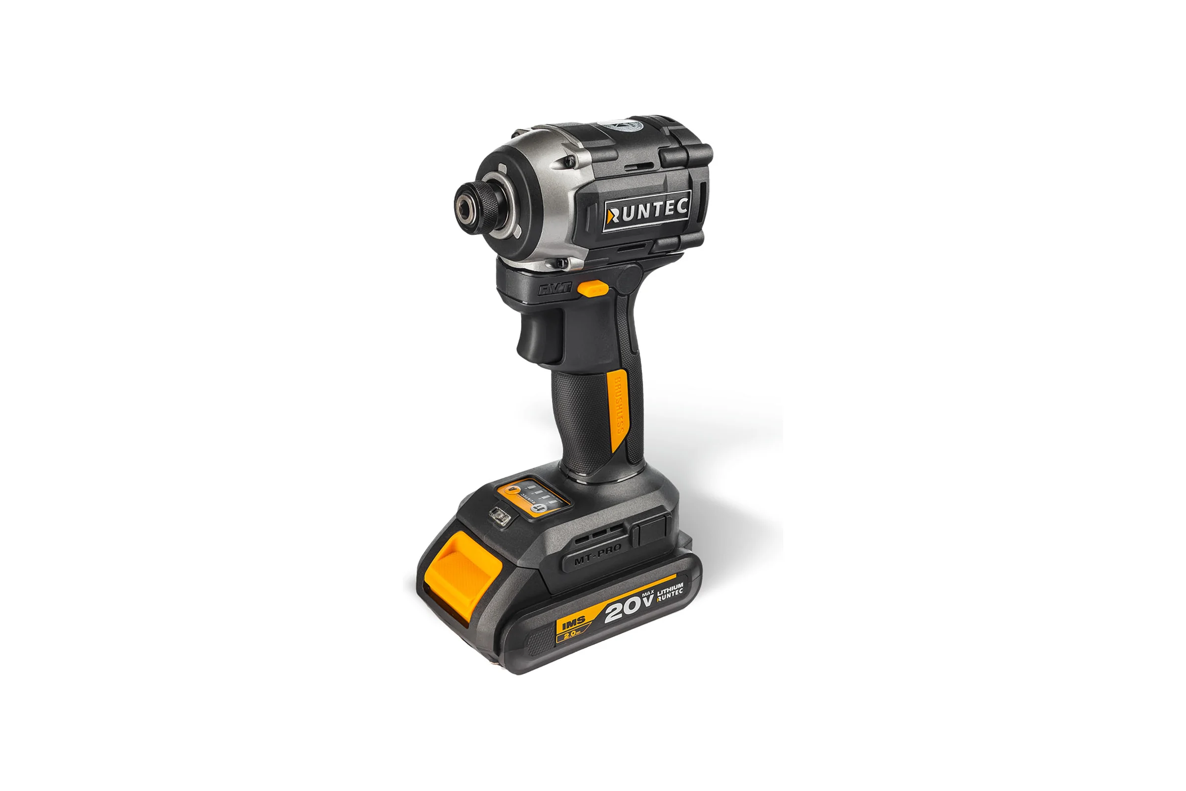 Винтоверт ударный аккумуляторный RUNTEC PRO 1/4, 20В, 2*2Ач, 230Нм RT-ED233