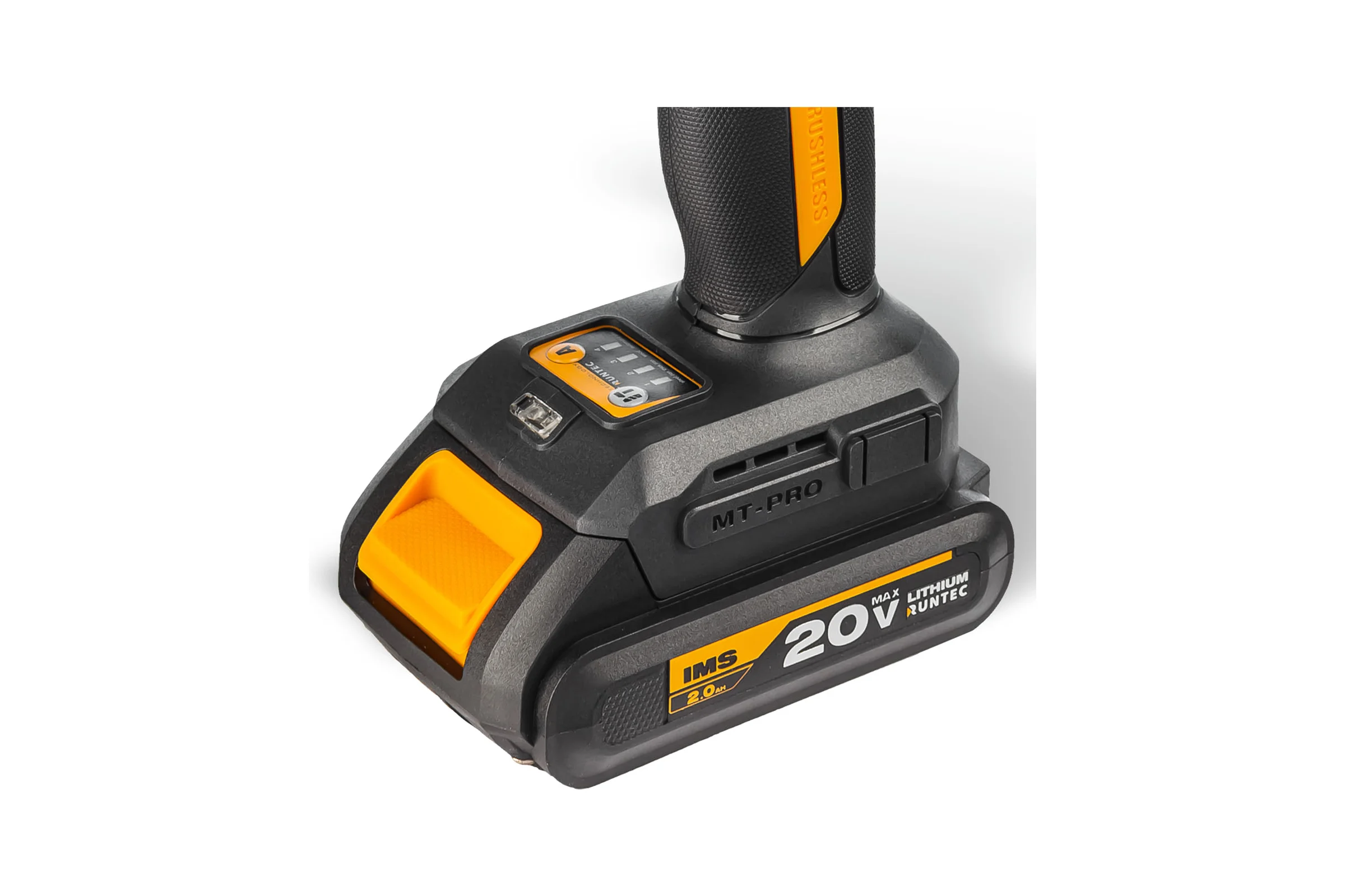Винтоверт ударный аккумуляторный RUNTEC PRO 1/4, 20В, 2*2Ач, 230Нм RT-ED233