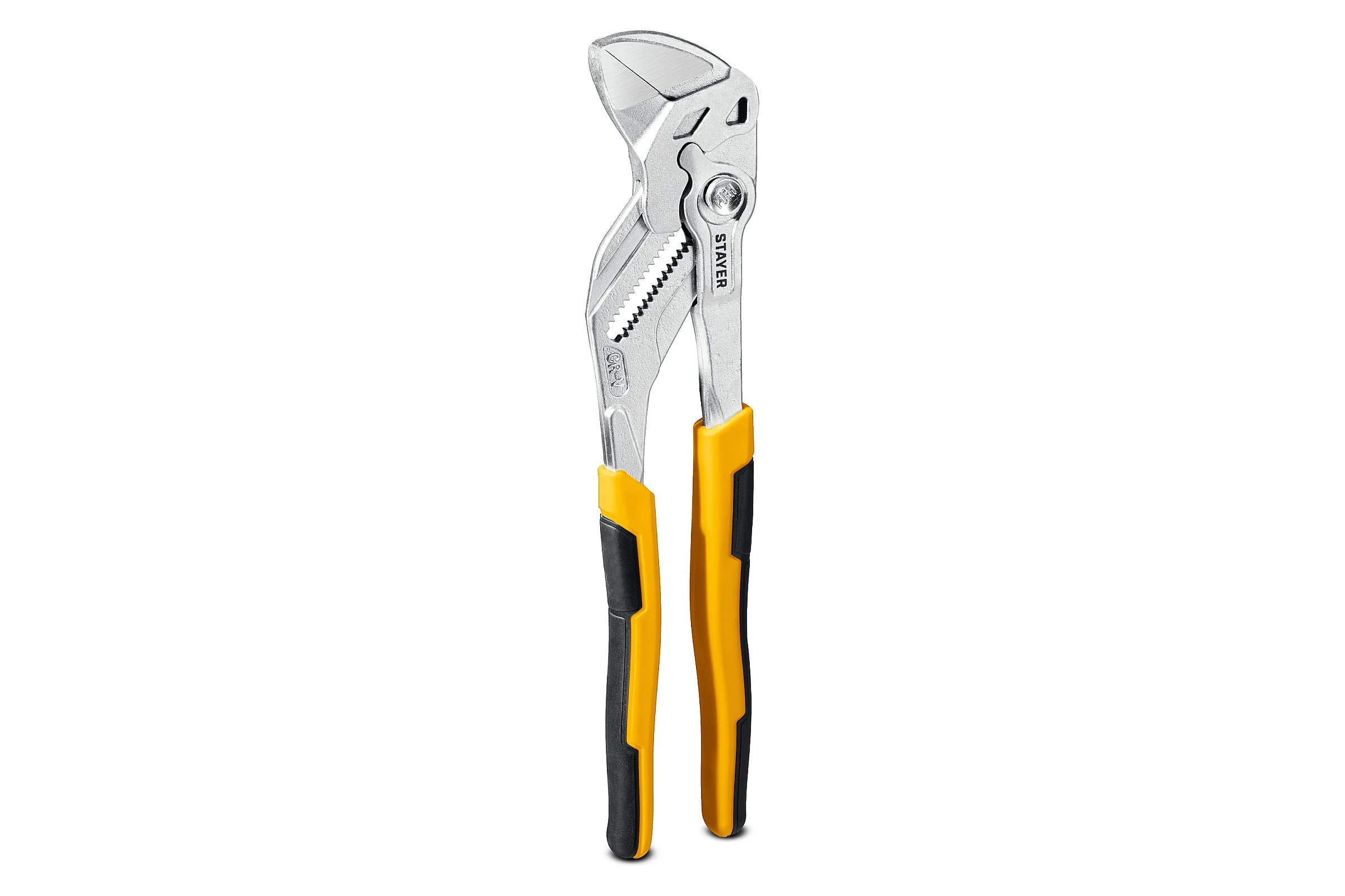 Захват STAYER, PlierWrench 180 мм, 40 мм, переставные клещи-гаечный ключ 22401