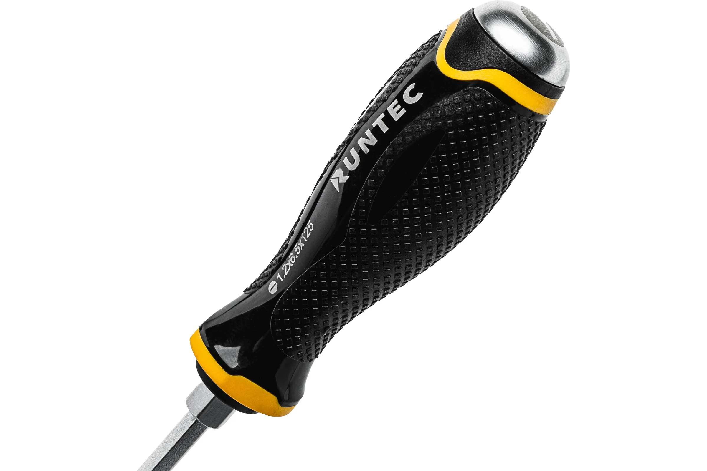Отвертка RUNTEC SL6.5 x 125 мм CrV усиленная со сквозным стержнем RT-SD3SL6.5x125