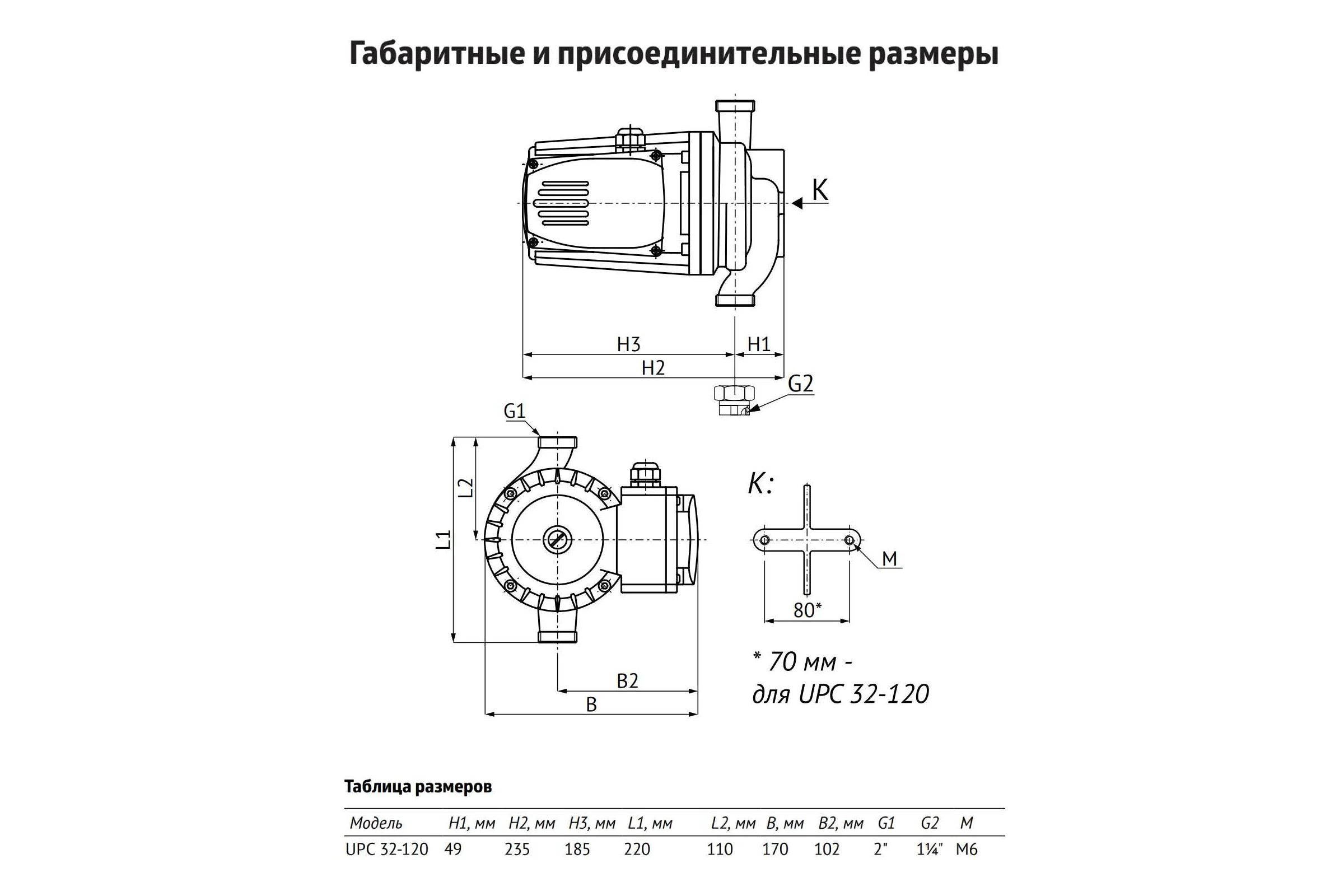 Насос циркуляционный UNIPUMP  (отопление) UPC 32-120 220 3-х скоростной 88019