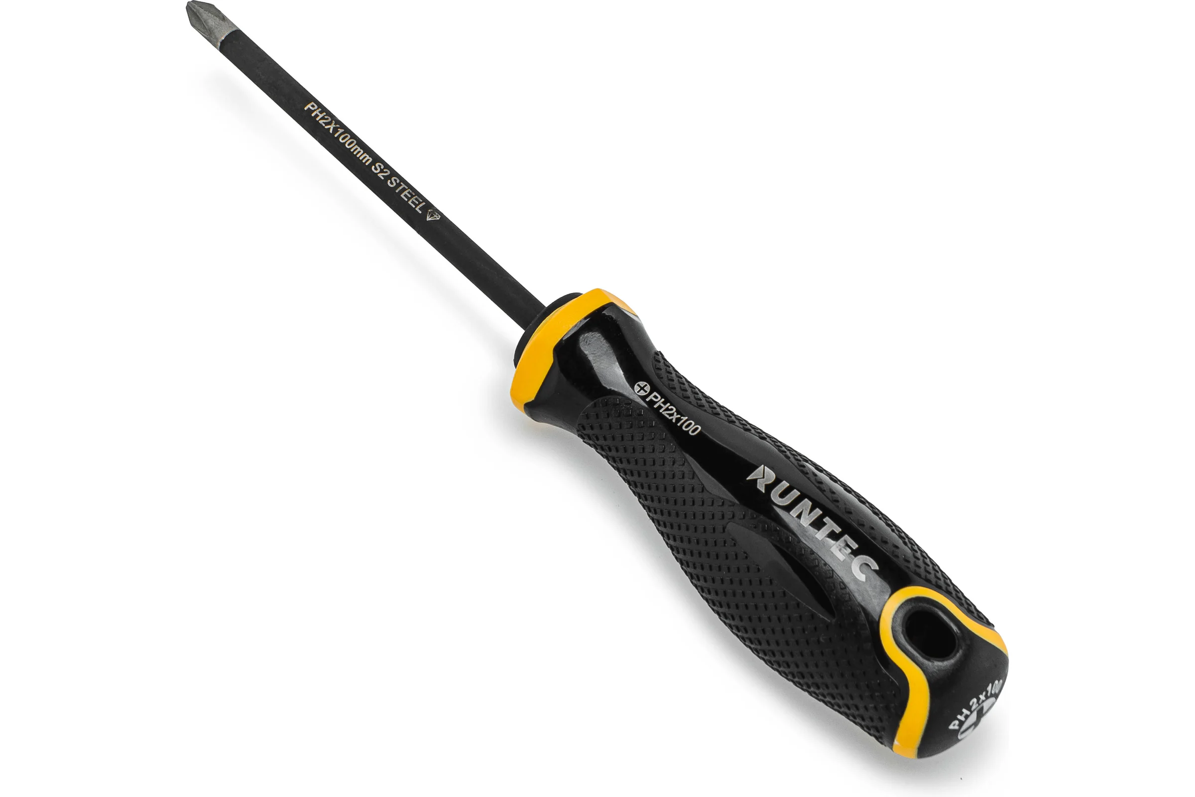Отвертка RUNTEC PH2 x 100 мм S2 Diamond Coating RT-SD2PH2x100