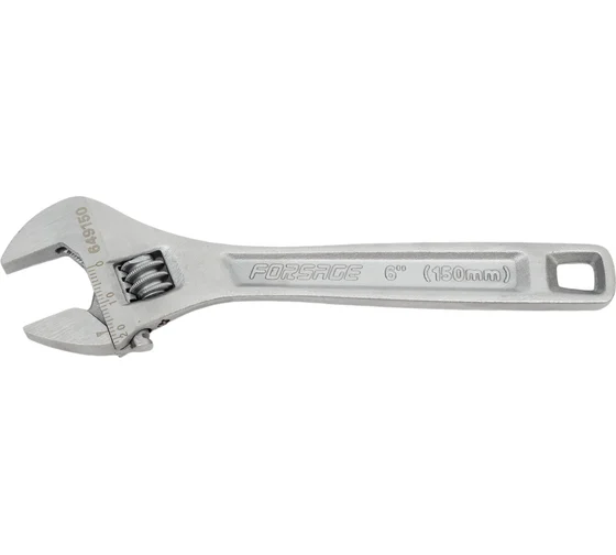 Разводной ключ Forsage Profi CRV 6"-150 мм, на пластиковом держателе 17401 F-649150