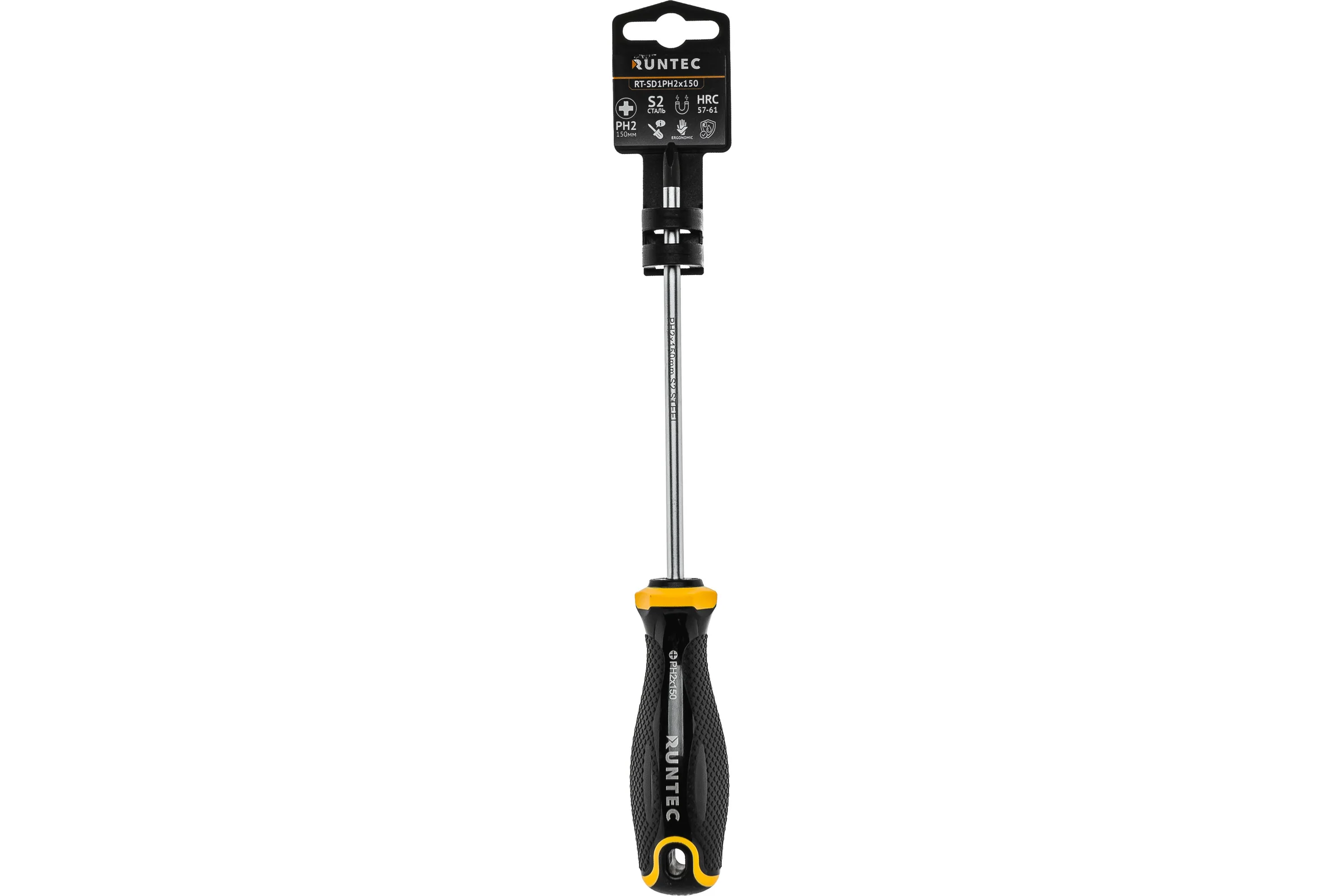 Отвертка RUNTEC PH2 x 150 мм S2 RT-SD1PH2x150