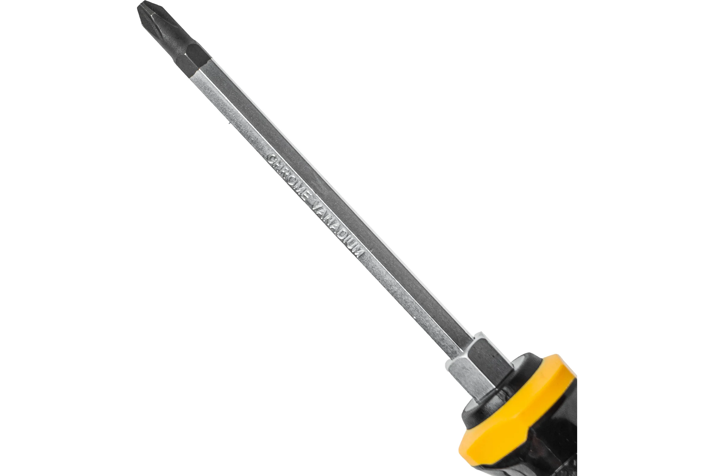 Отвертка RUNTEC PH2 x 100 мм, CrV, усиленная со сквозным стержнем RT-SD3PH2x100