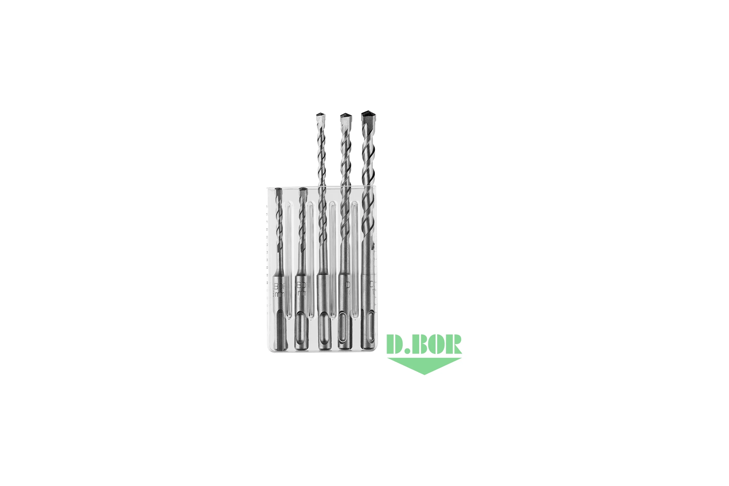 Набор буров D.BOR SDS-plus 2C PLUS, 5 шт (5/6х110, 6/8/10х160), 2-cutting D-2PSET051-0510