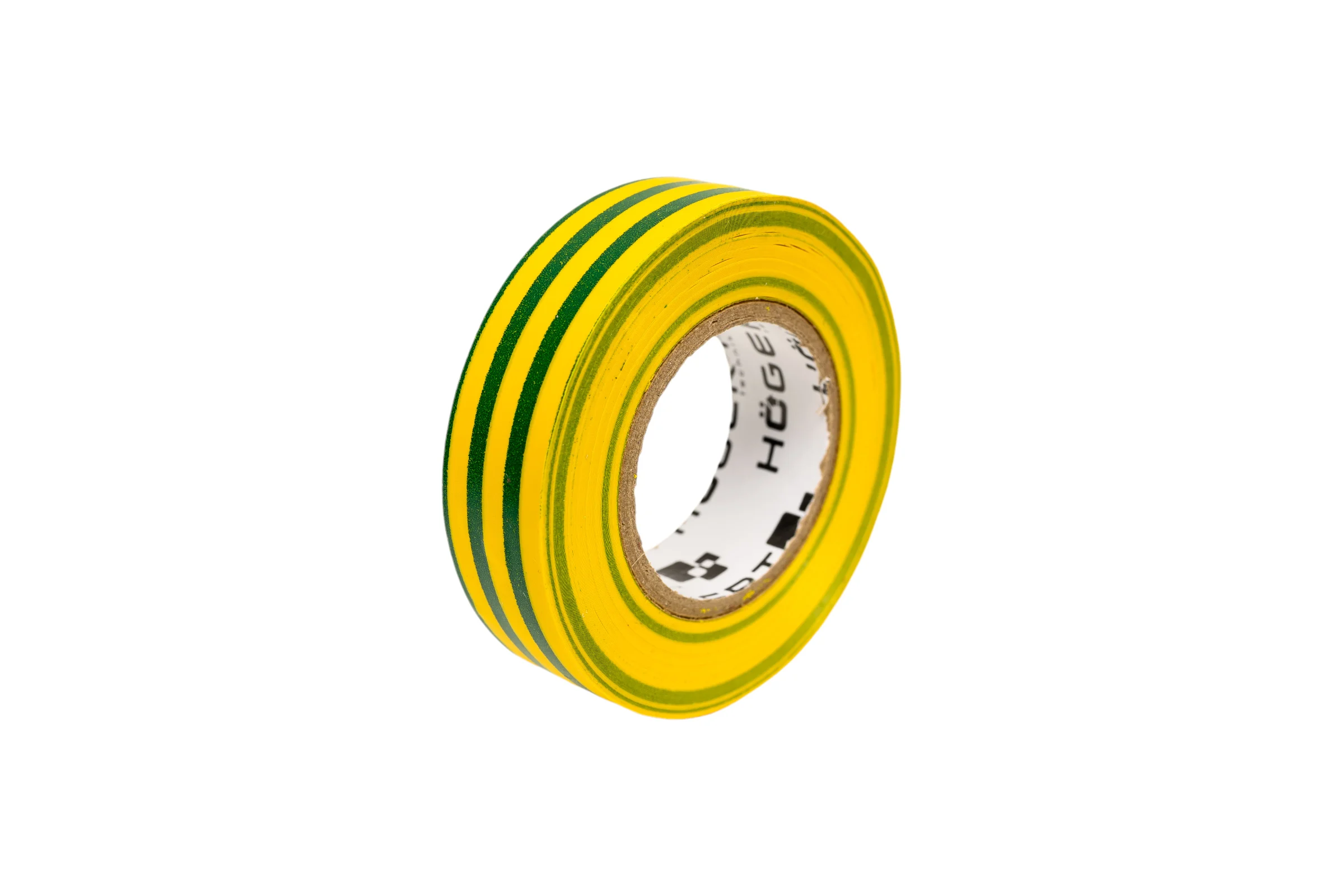Изоляционная лента Hogert Technik 0,13x19 мм, 20 м, желто-зеленая HT1P286