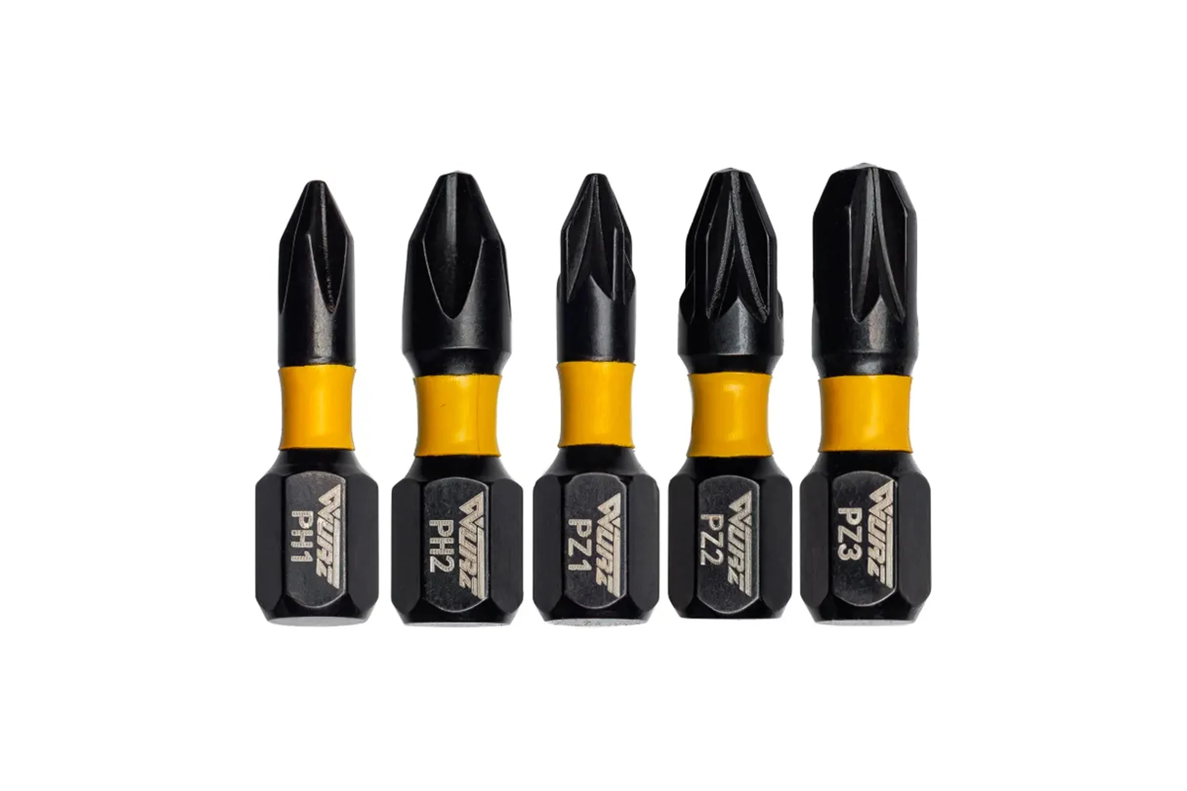 Набор торсионных магнитных бит WURZ 25мм, (PH1,PH2,PZ1,PZ2,PZ3), 5шт/бл 4261