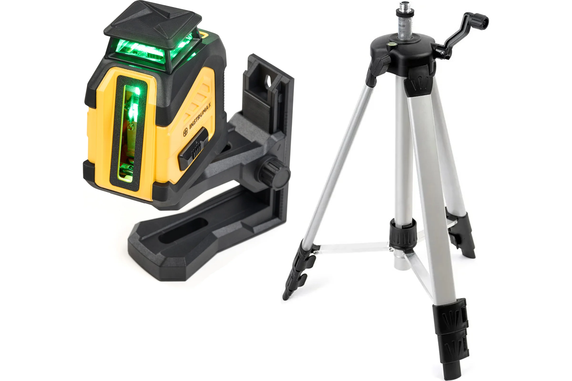 Комплект INSTRUMAX профессиональный лазерный уровень LINEPRO 360+Штатив телескопический с резьбой 1/4 (5/8) дюйма TR-120 IM0181_K