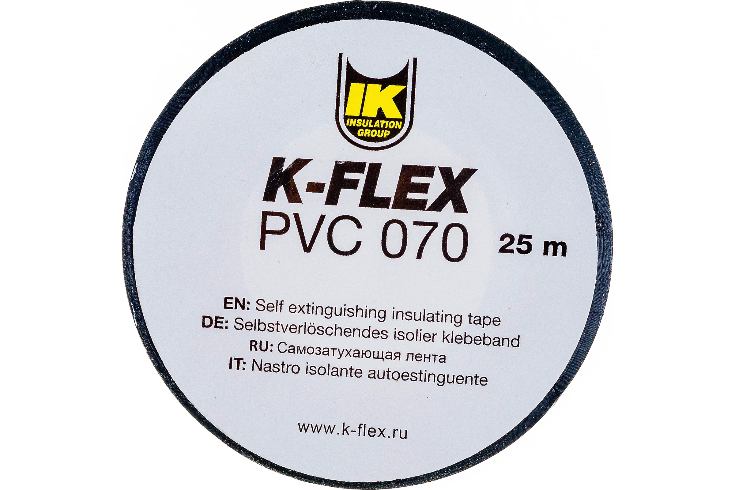 Лента для теплоизоляции K-FLEX 038-025 PVC AT 070 black 850CG020001