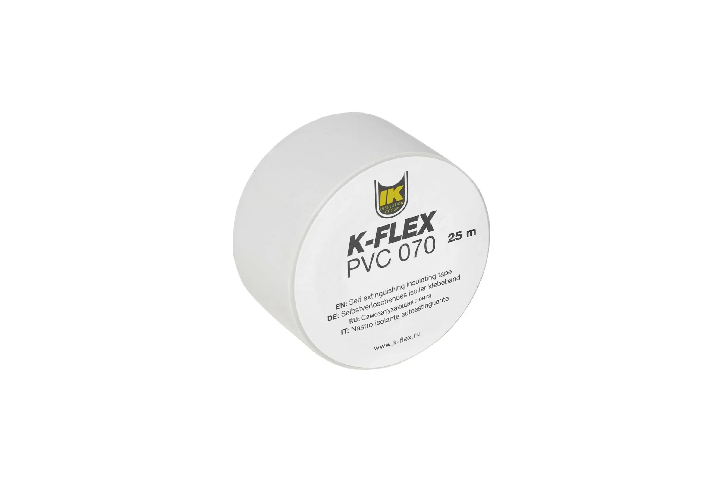 Лента для теплоизоляции K-FLEX 025-025 PVC AT 070 white R850CG020007W