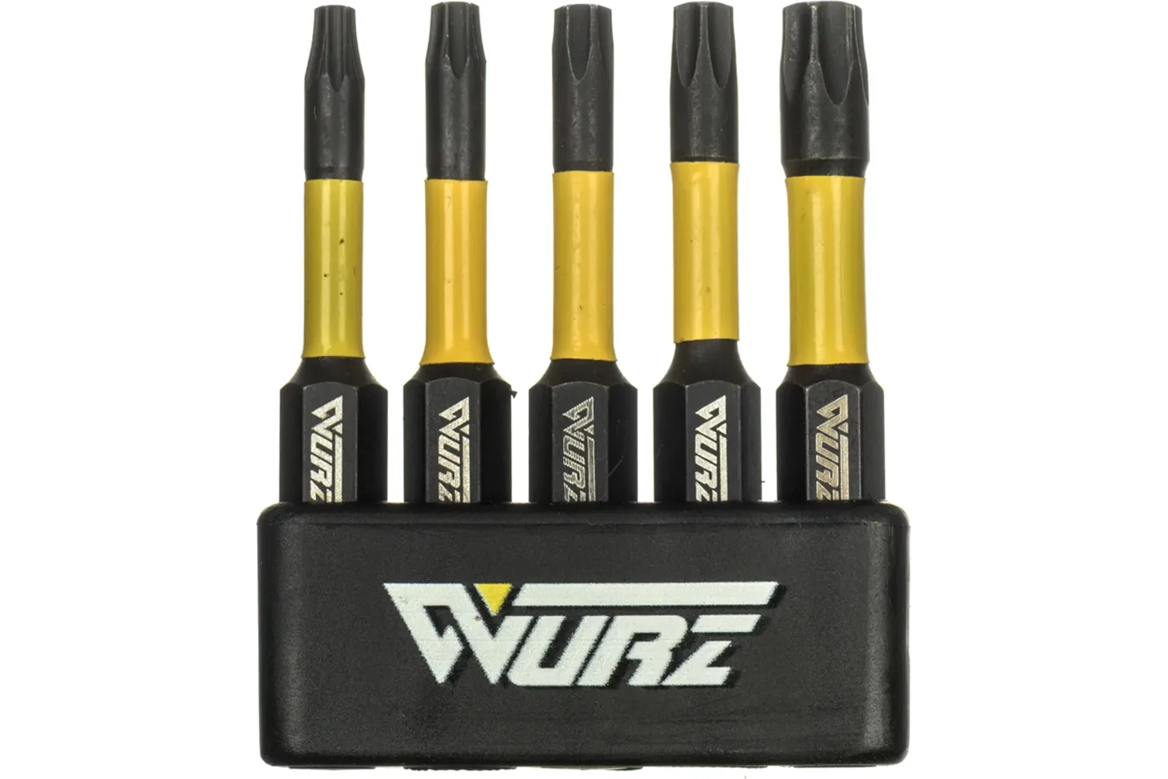 Набор торсионных магнитных бит WURZ 50мм, TORX (T10,T15,T20,T25,T30), 5шт/упак 4265