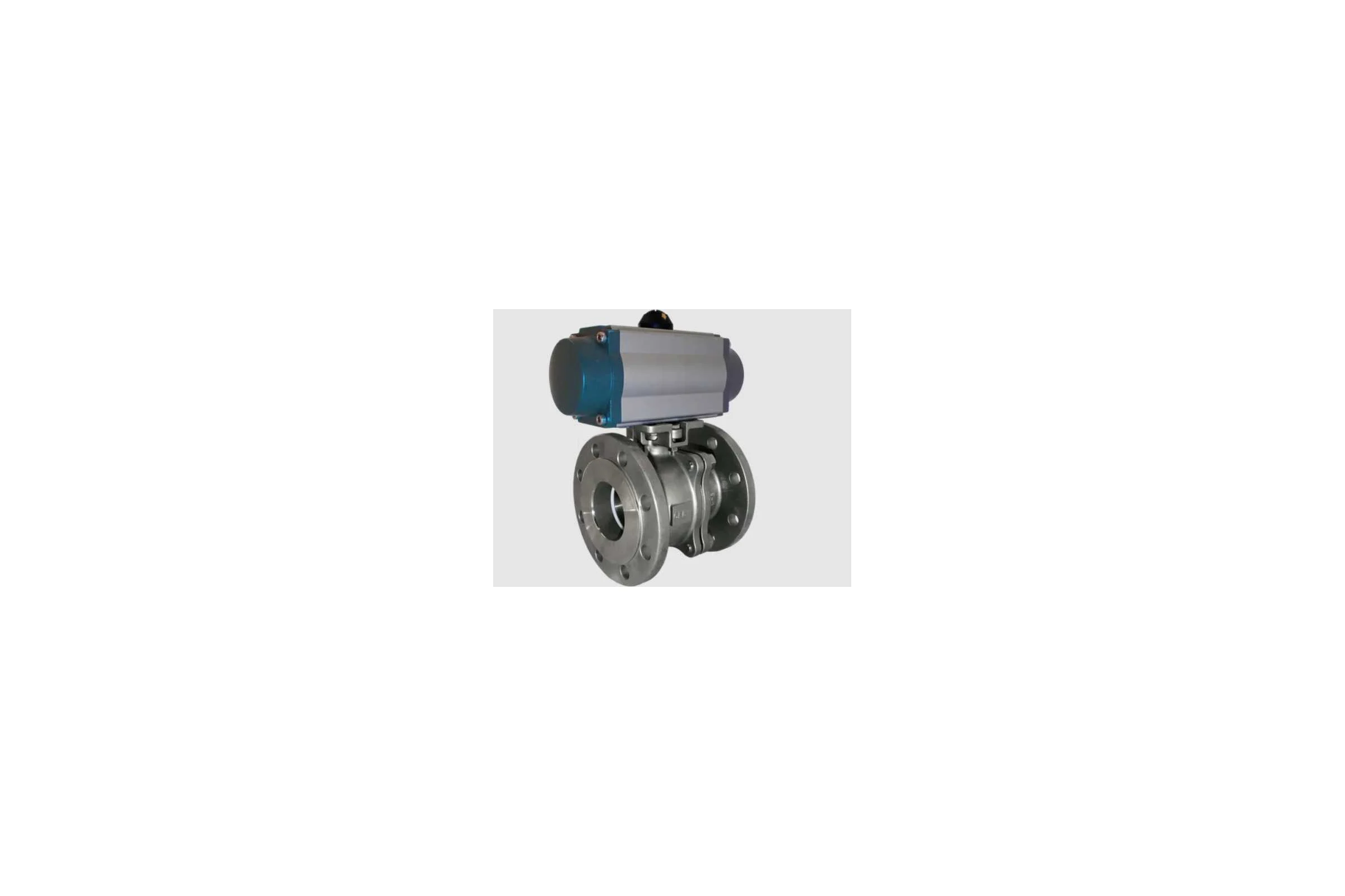 Кран шаровой фланцевый NEWKEY (2PC), AISI304 DN50 (2), с двухсторонним пневмоприводом AT75D NK-BFtp50/4*AT75D