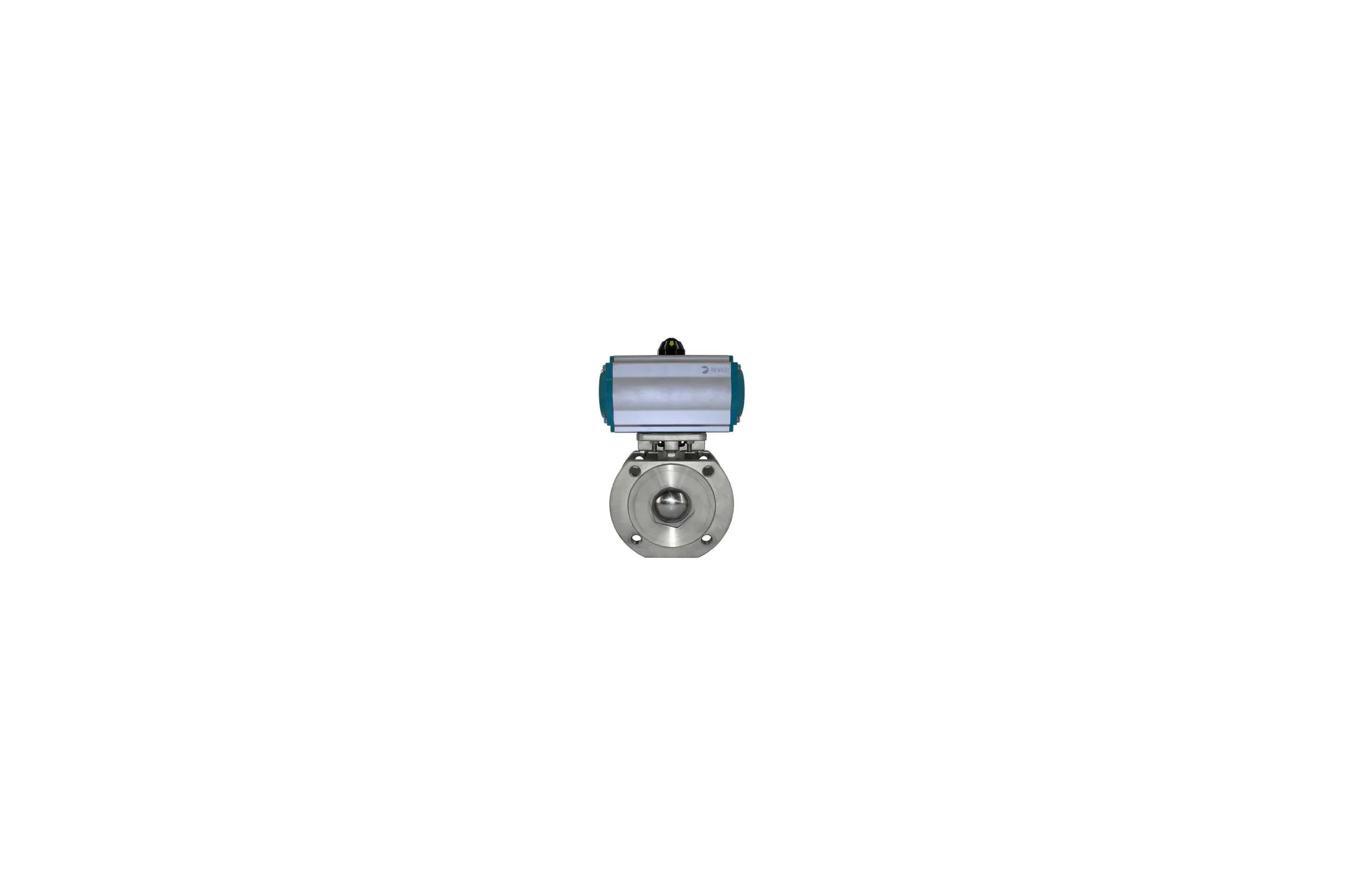 Кран шаровой межфланцевый NEWKEY AISI304 DN50 (2), с двухсторонним пневмоприводом AT63D NK-BIFp50/4*AT63D
