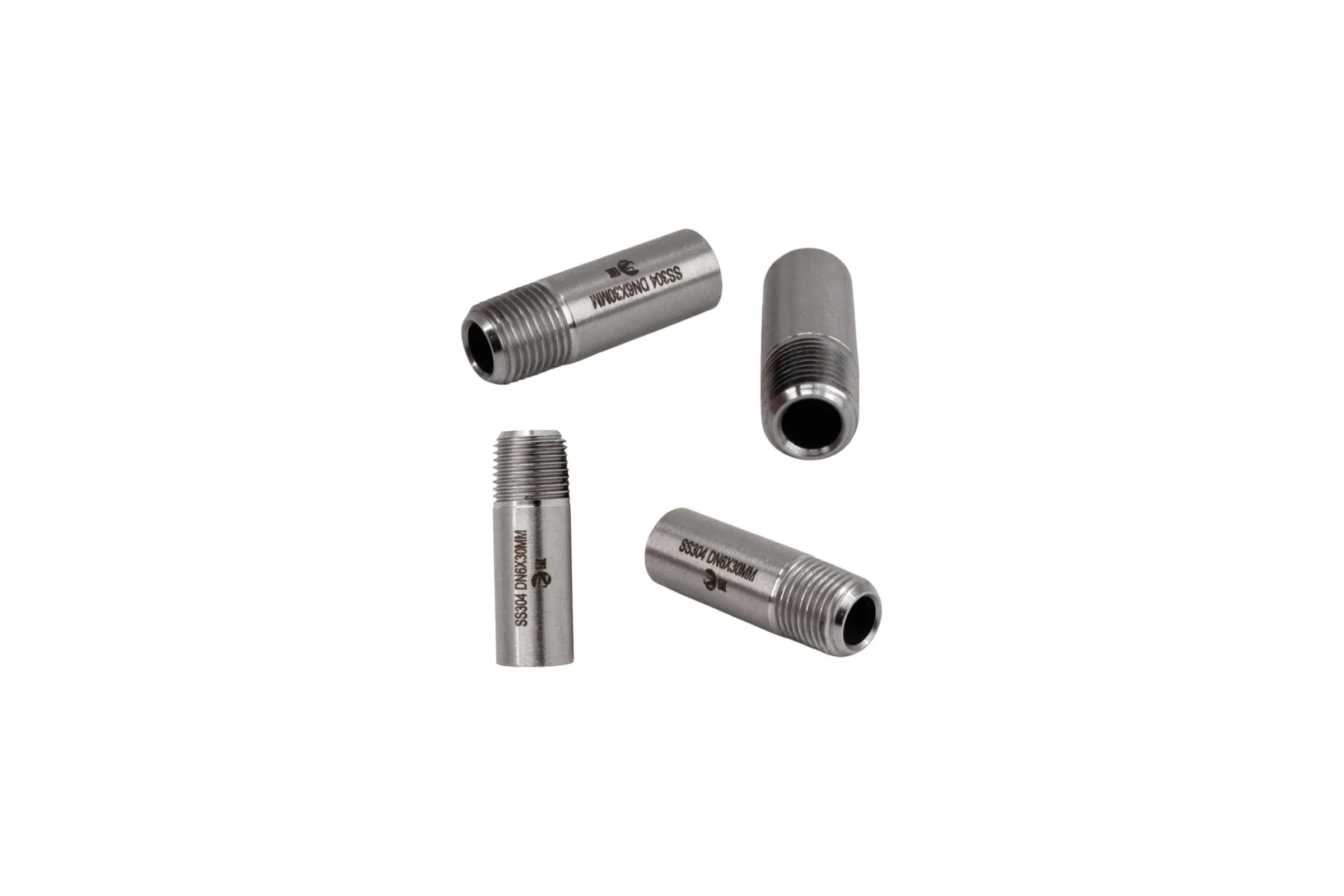 Ниппель приварной NEWKEY нержавеющий, AISI304 DN6 (1/8), (CF8), PN16, набор 4 шт NAB4-NK-NE6/4