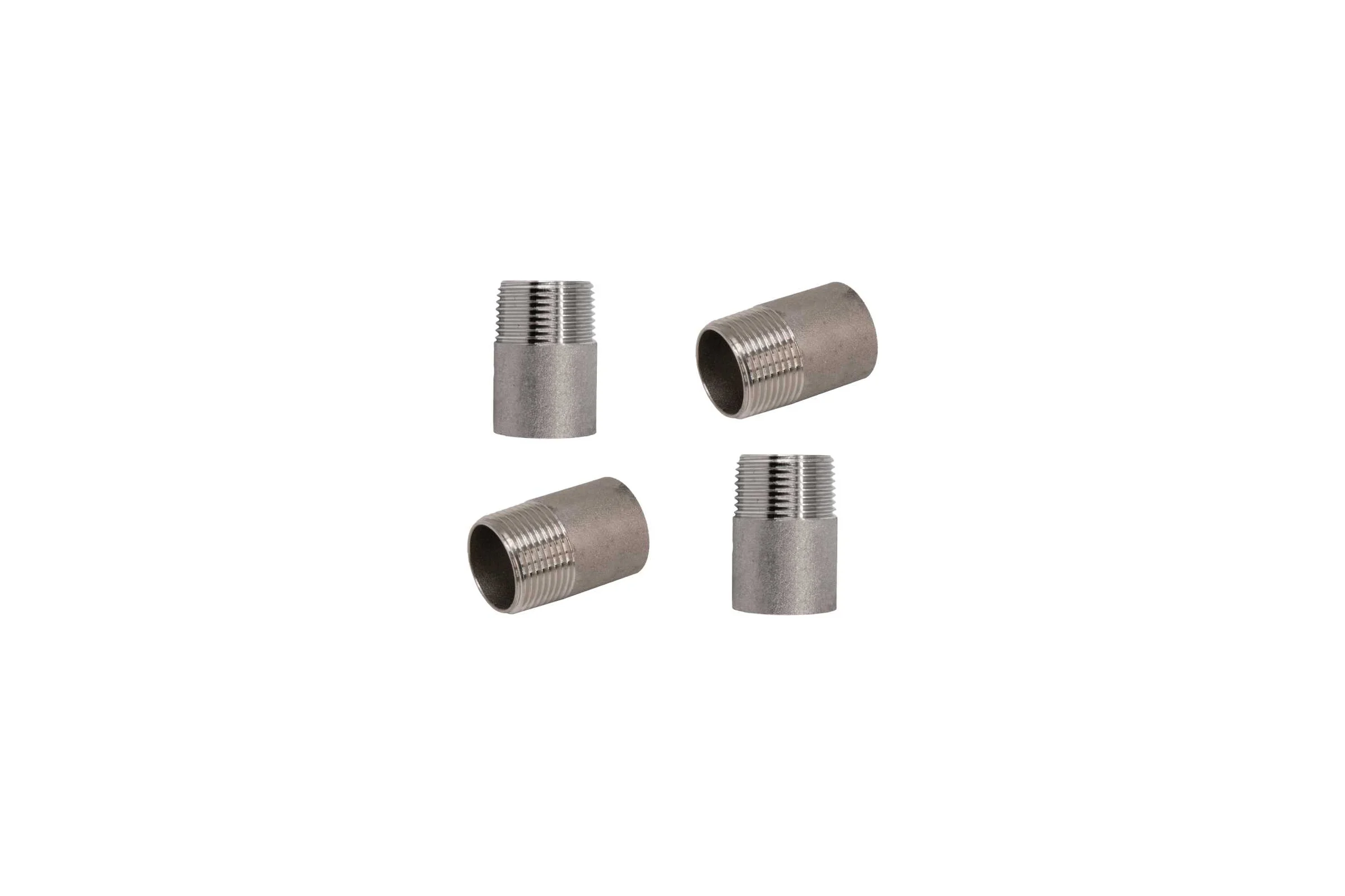 Ниппель приварной NEWKEY нержавеющий, AISI304 DN20 (3/4), (CF8), PN16 набор 4 шт NAB4-NK-NE20/4