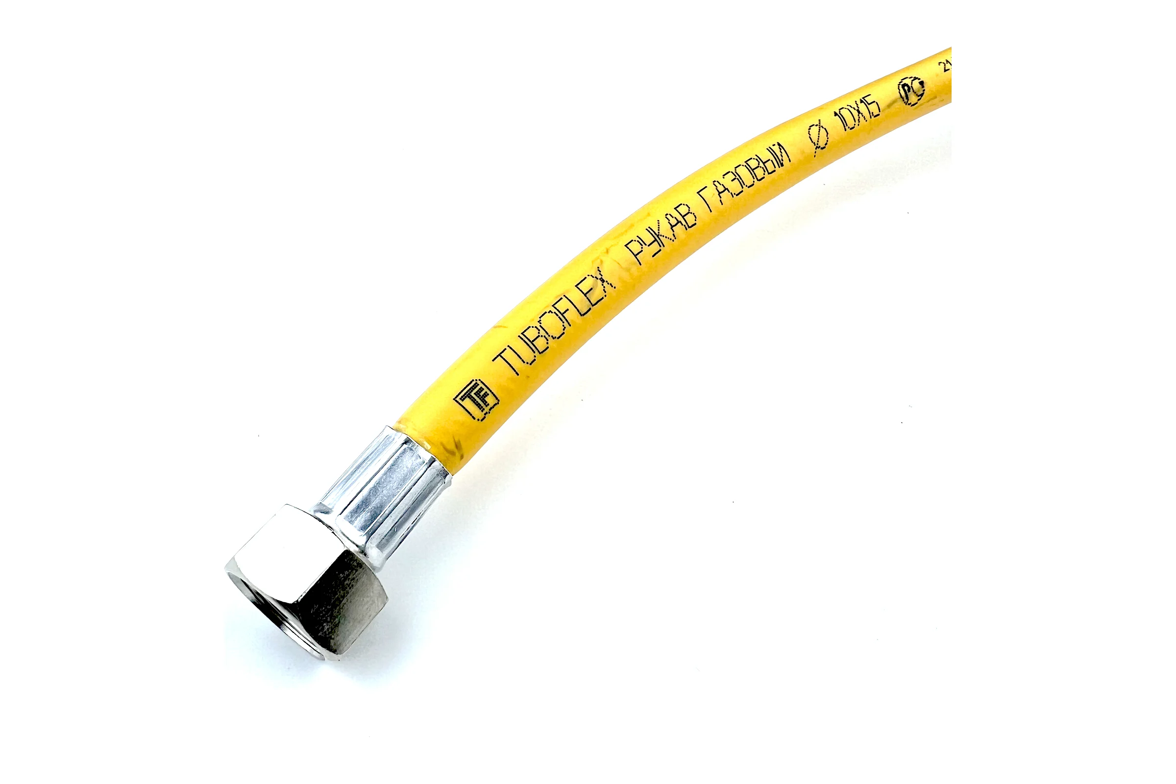 Газовый шланг TUBOFLEX 1/2 ВР/НР, 1 м, желтый 4828544