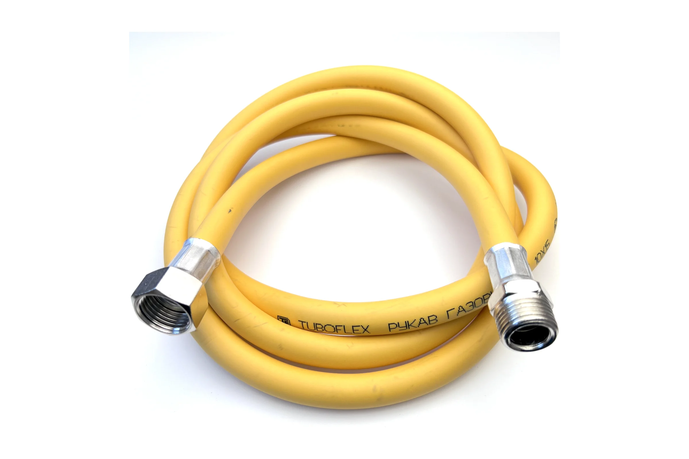 Газовый шланг TUBOFLEX 1/2 ВР/НР, 2 м, желтый 4828582