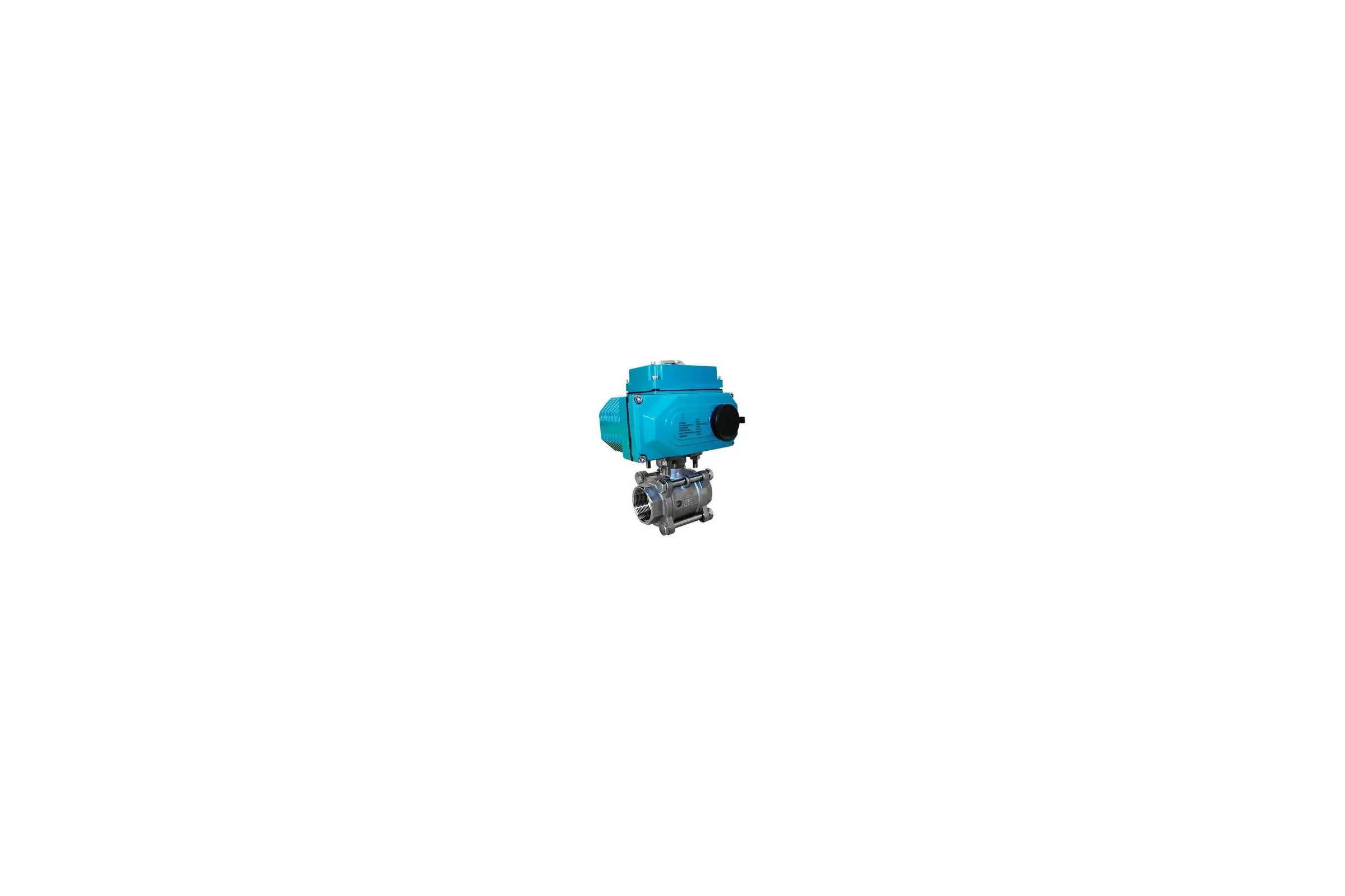 Кран шаровой муфтовый NEWKEY (3PC), AISI304 DN40 (1_1/2), с электроприводом AC 220V (С-05) NK-BMTp40/4*PEAH50