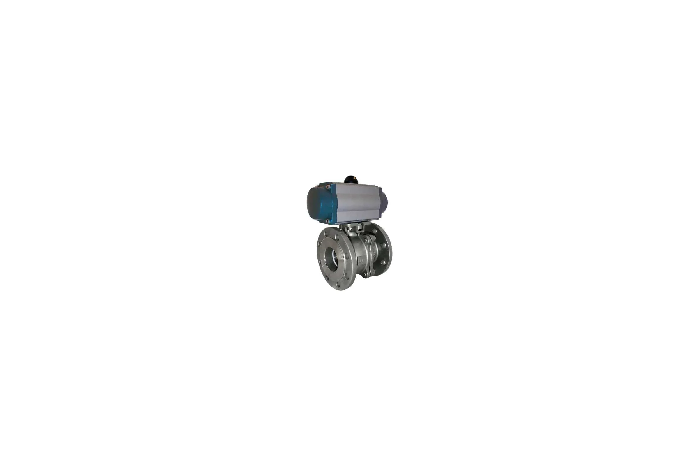 Кран шаровый NEWKEY фланцевый (2PC), AISI304 DN 200 (8), с двухсторонним пневмоприводом AT160D NK-BFtp200/4*AT160D