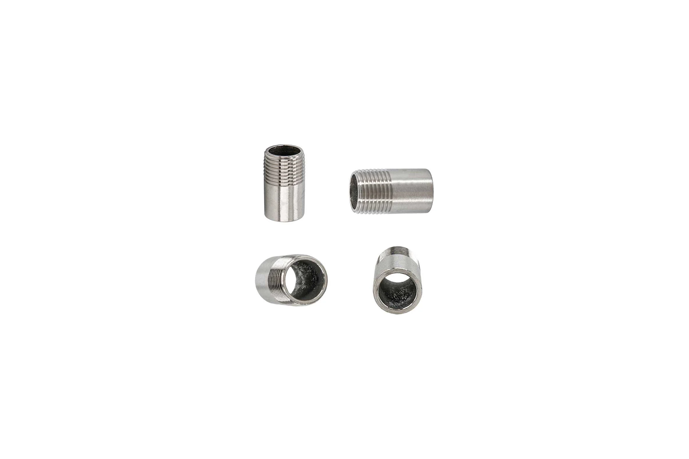 Ниппель NEWKEY приварной нержавеющий, AISI316 DN15 (1/2), (CF8M), PN16, набор 4 шт NAB4-NK-NE15/6