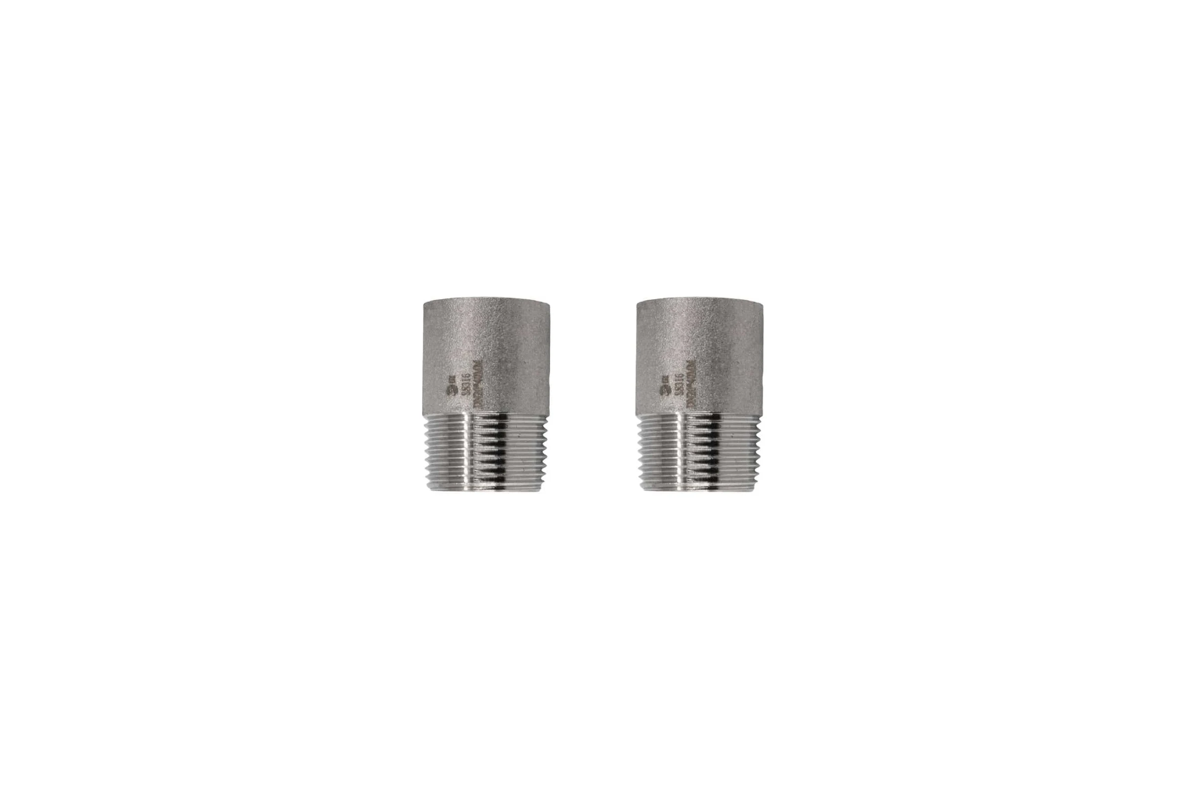 Ниппель NEWKEY приварной нержавеющий, AISI316 DN20 (3/4), (CF8M), PN16 набор 2 шт NAB2-NK-NE20/6