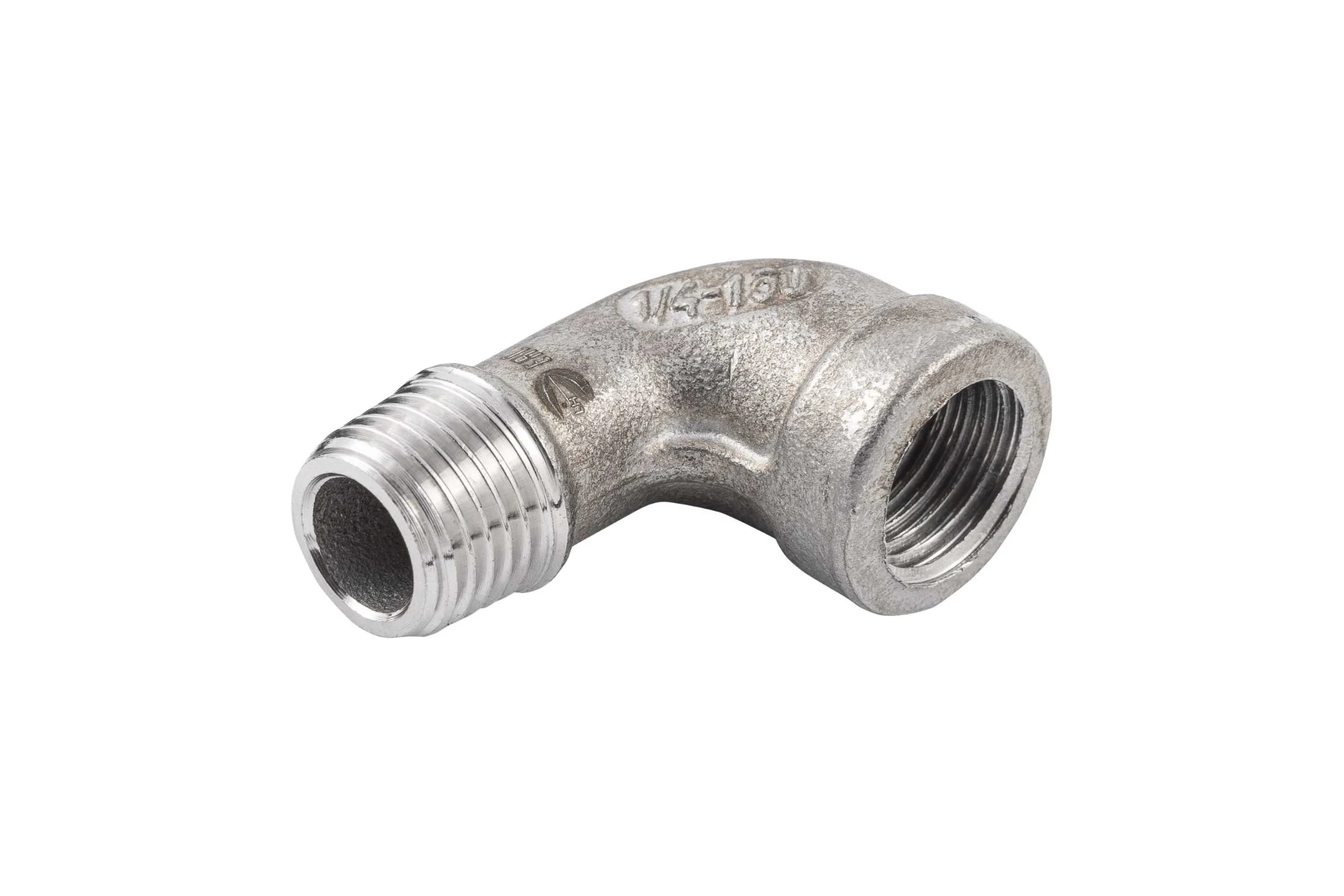 Отвод резьбовой NEWKEY вр/нр нержавеющий, AISI316 DN 8 (1/4), (CF8M), PN16, набор 3 шт NAB3-NK-FEDM8/6