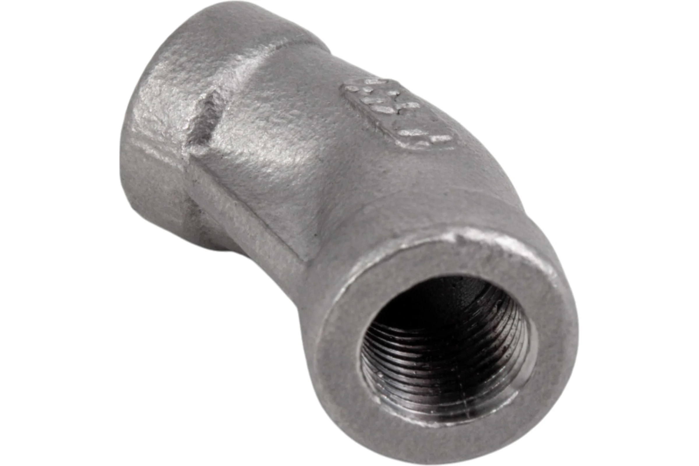 Отвод трубный резьбовой NEWKEY вр/вр 45 нержавеющий, AISI304 DN6 (1/8), (CF8), PN16, набор 4 шт NAB4-NK-FEDD45_6/4