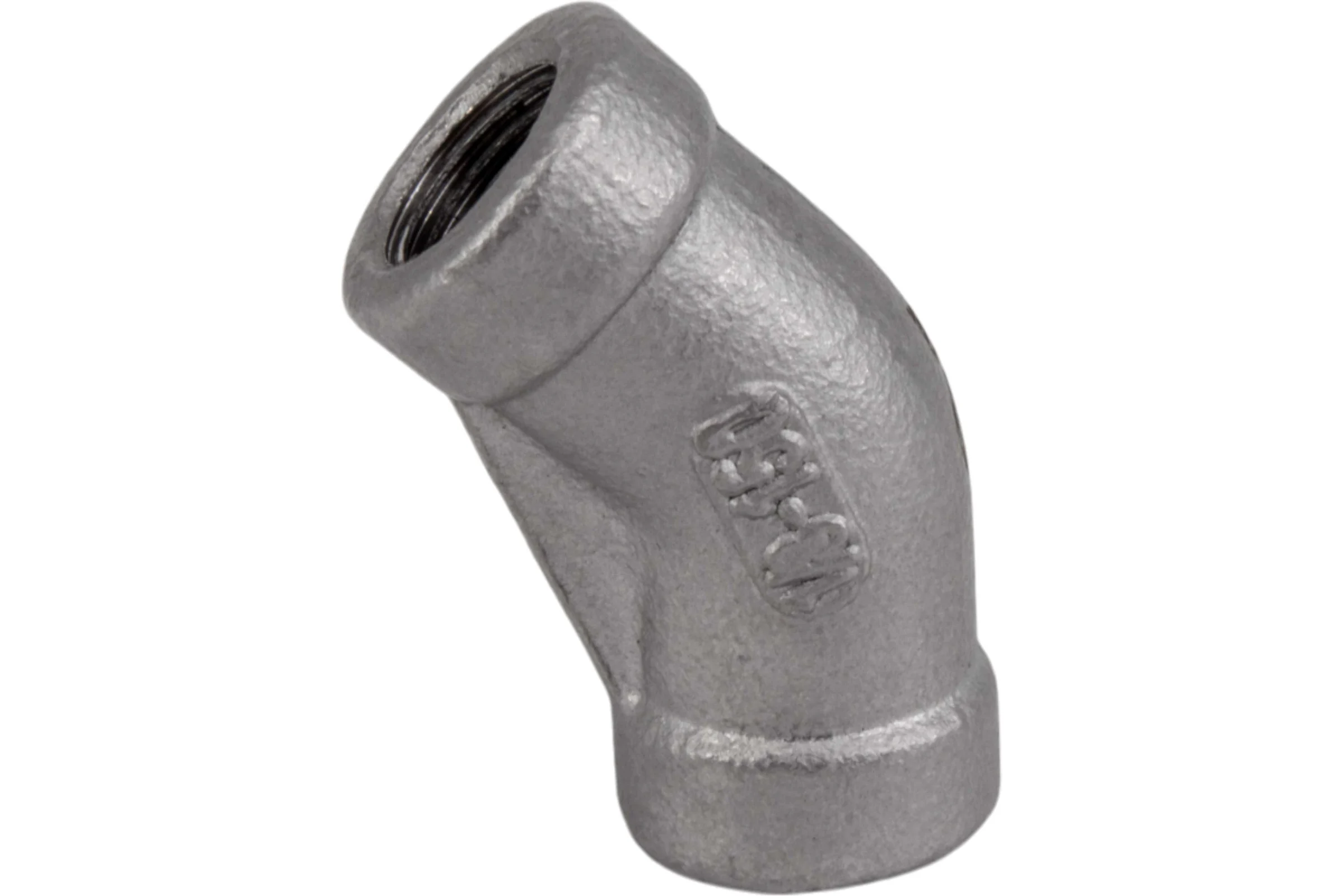Отвод трубный резьбовой NEWKEY вр/вр 45 нержавеющий, AISI304 DN6 (1/8), (CF8), PN16, набор 4 шт NAB4-NK-FEDD45_6/4