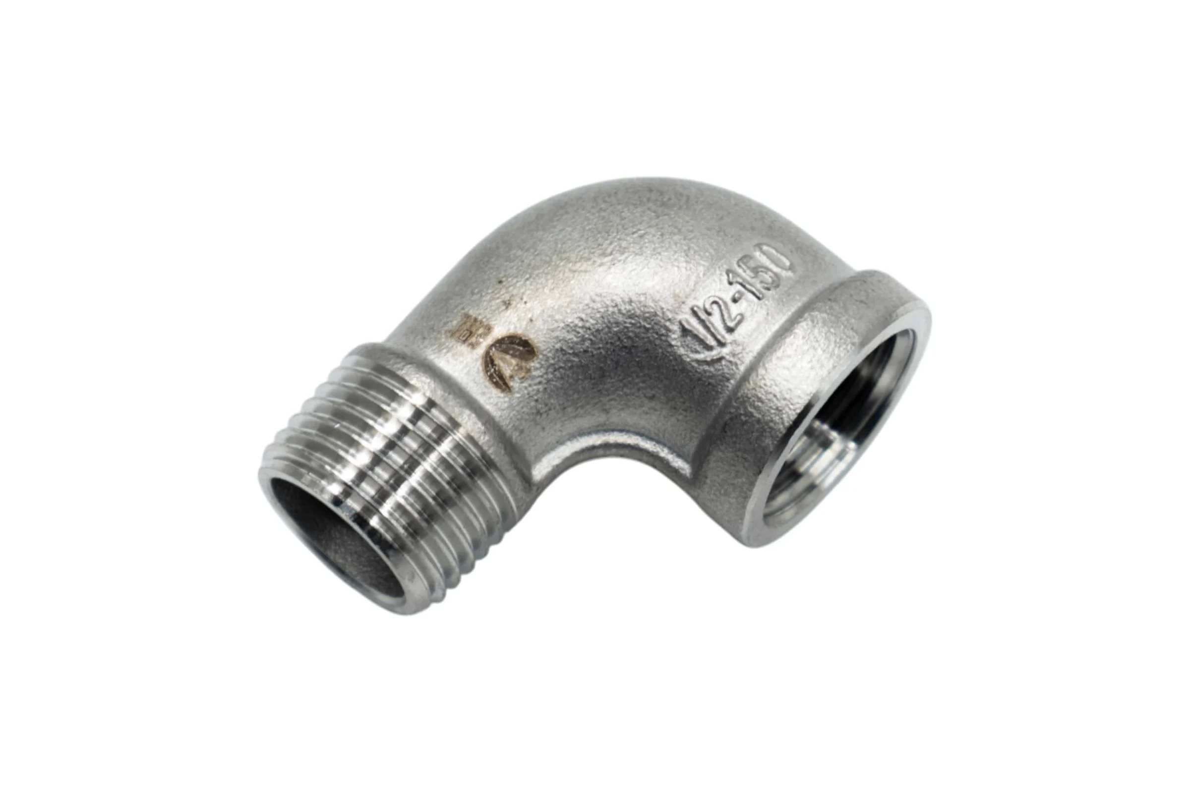Отвод резьбовой NEWKEY вр/нр нержавеющий, AISI316 DN15 (1/2), (CF8M), PN16, набор 2 шт NAB2-NK-FEDM15/6