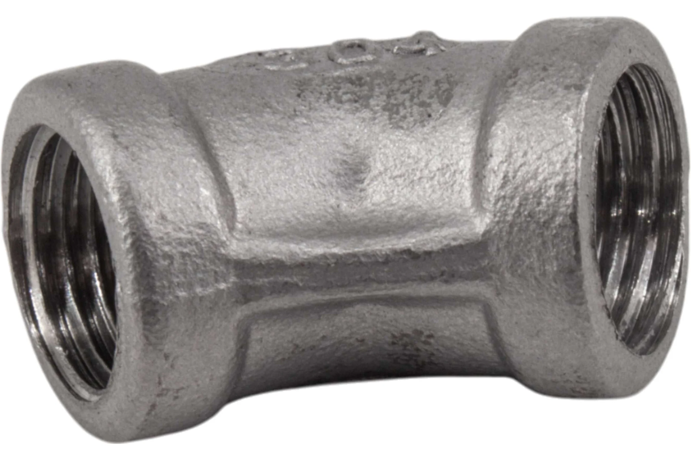 Отвод резьбовой NEWKEY трубный вр/вр 45 нержавеющий, AISI304 DN8 (1/4), (CF8), PN16, набор 4 шт NAB4-NK-FEDD45_8/4