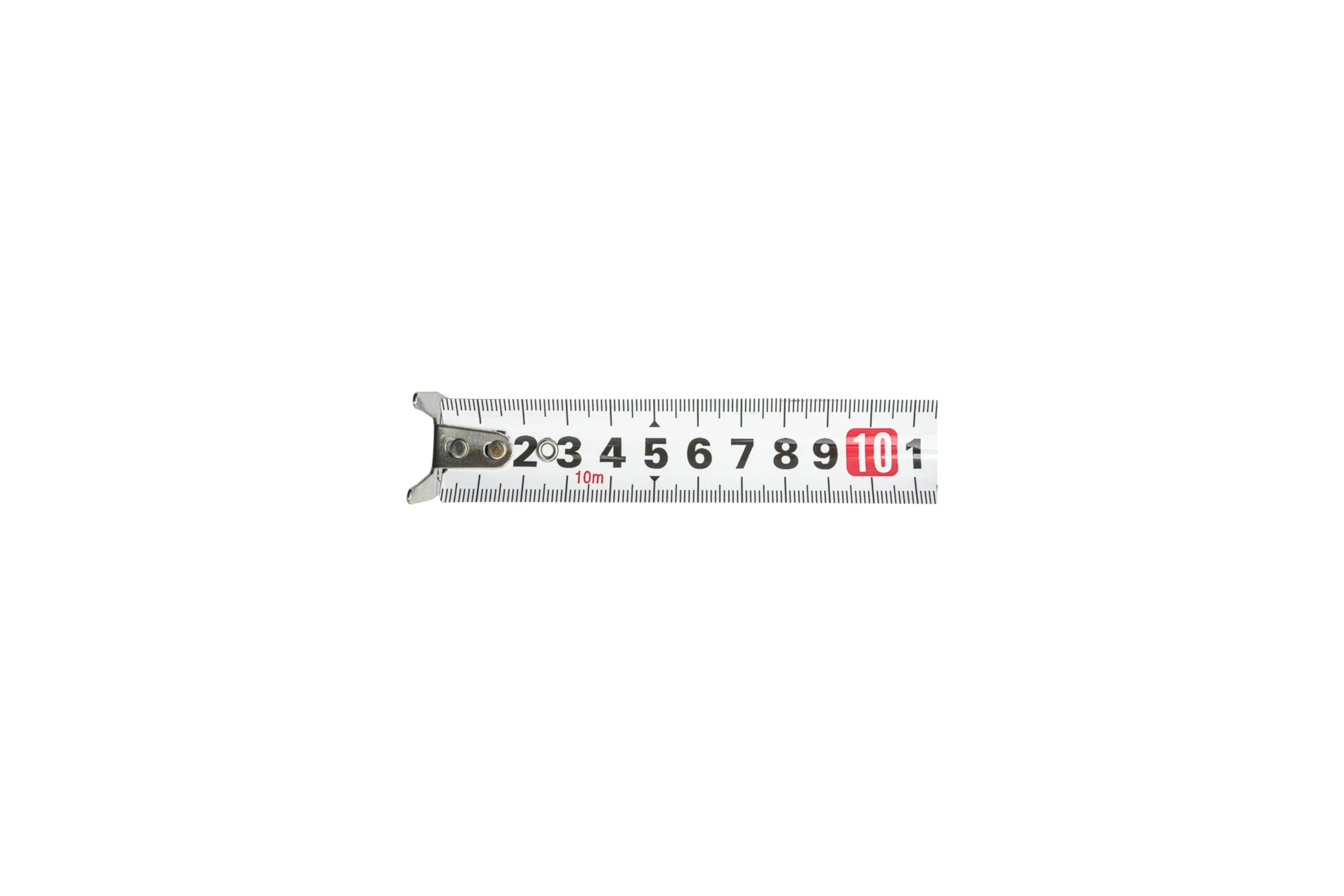 Рулетка с автостопом KRANZ 10м x 25мм, магнитный двухсторонний зацеп, нейлон, двухсторонняя шкала, автоматическая фиксация KR-12-9024
