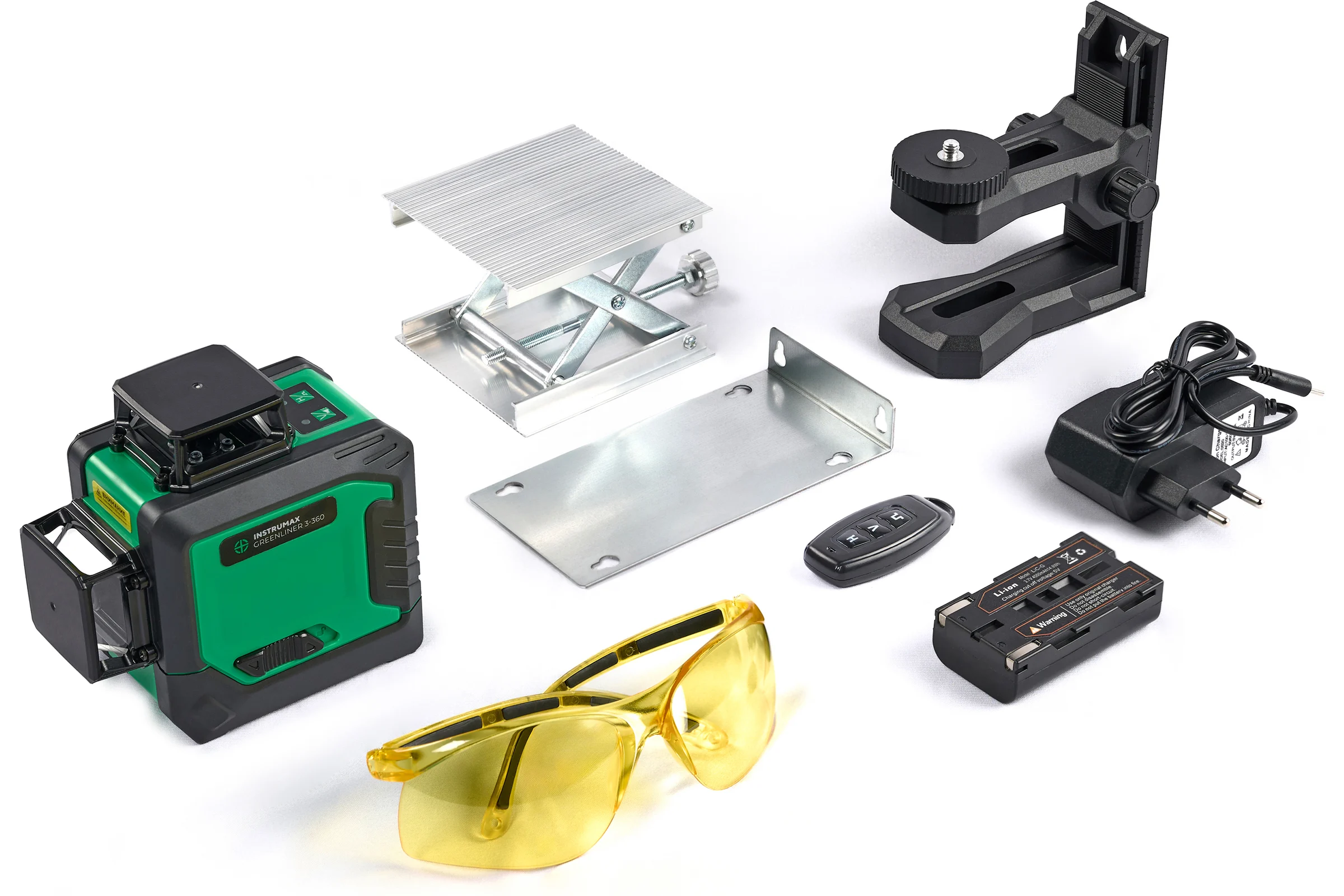 Комплект INSTRUMAX лазерный уровень, GL 3-360 Master SET+Штатив телескопический с резьбой 1/4 (5/8) дюйма TR-120 IM0174_K