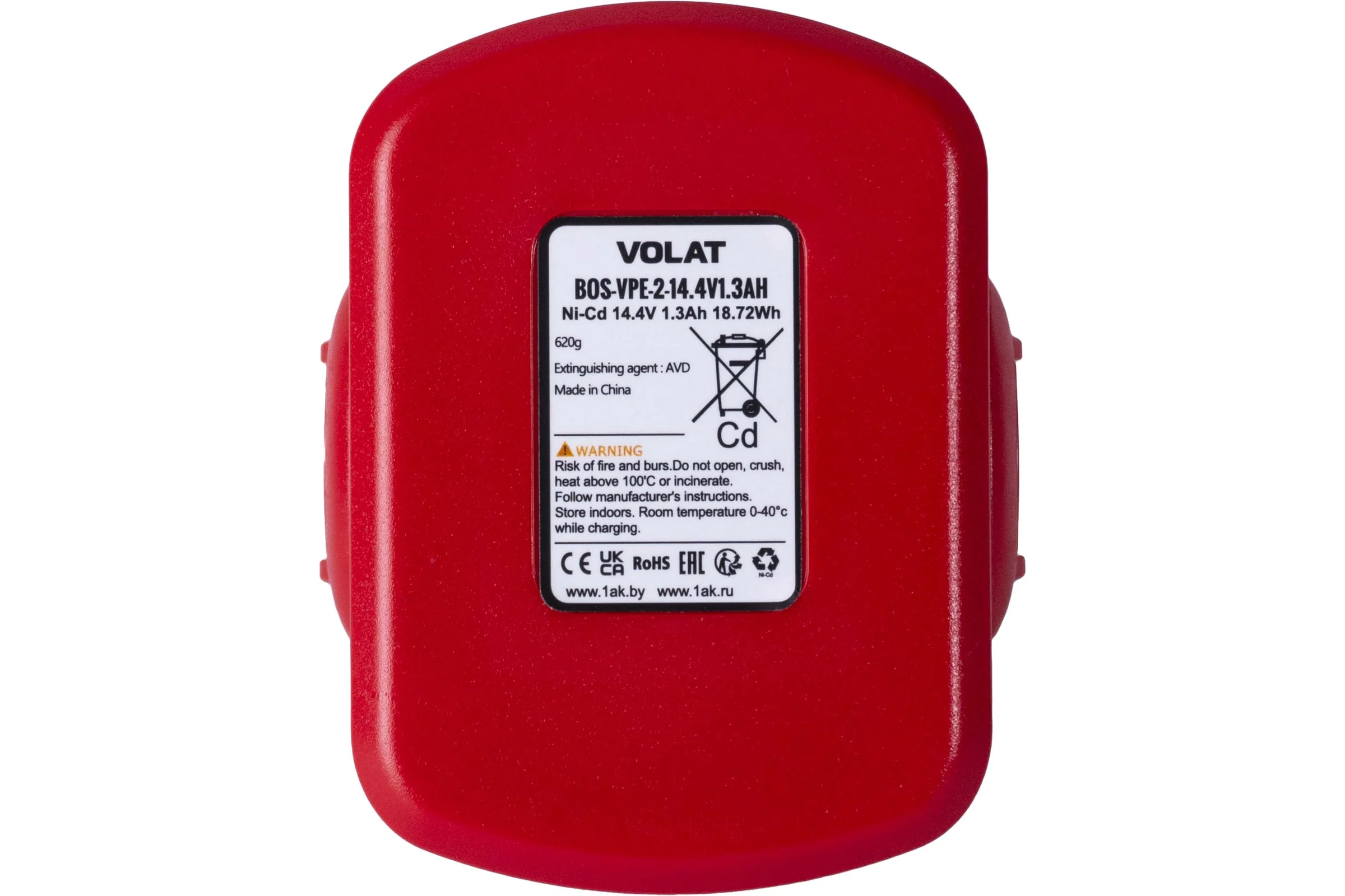 Аккумуляторная батарея VOLAT 14.4V 1.3AH (Ni-Cd) BOS-VPE-2 VT-BOS-VPE-2-14.4V1.3AH