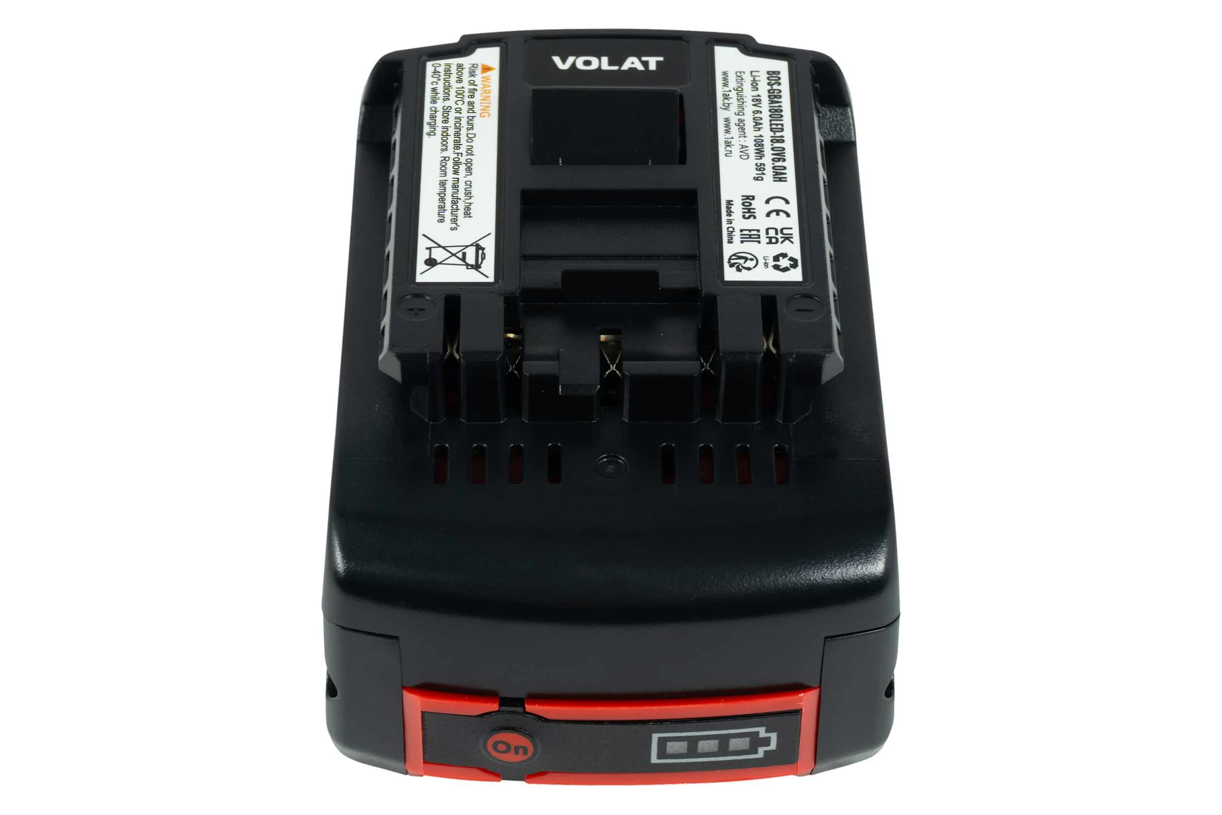 Аккумуляторная батарея VOLAT 18.0V 6.0AH, Li-ion, BOS-GBA180 VT-BOS-GBA180-18.0V6.0AH