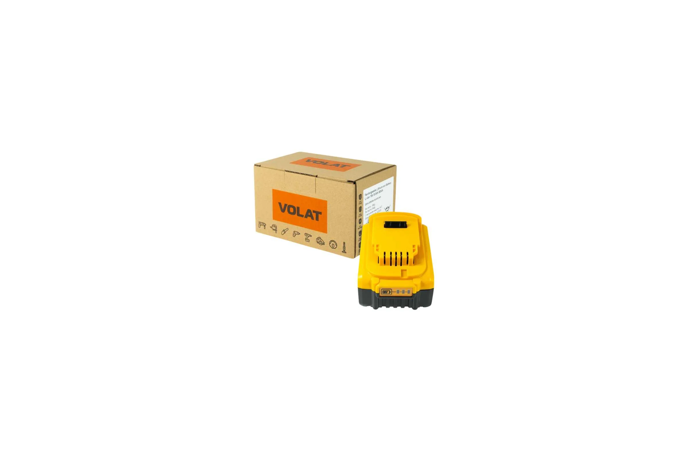 Аккумуляторная батарея VOLAT 18.0V 5.0AH (Li-ion) DEW-DCB184 VT-DEW-DCB184-18.0V5.0AH