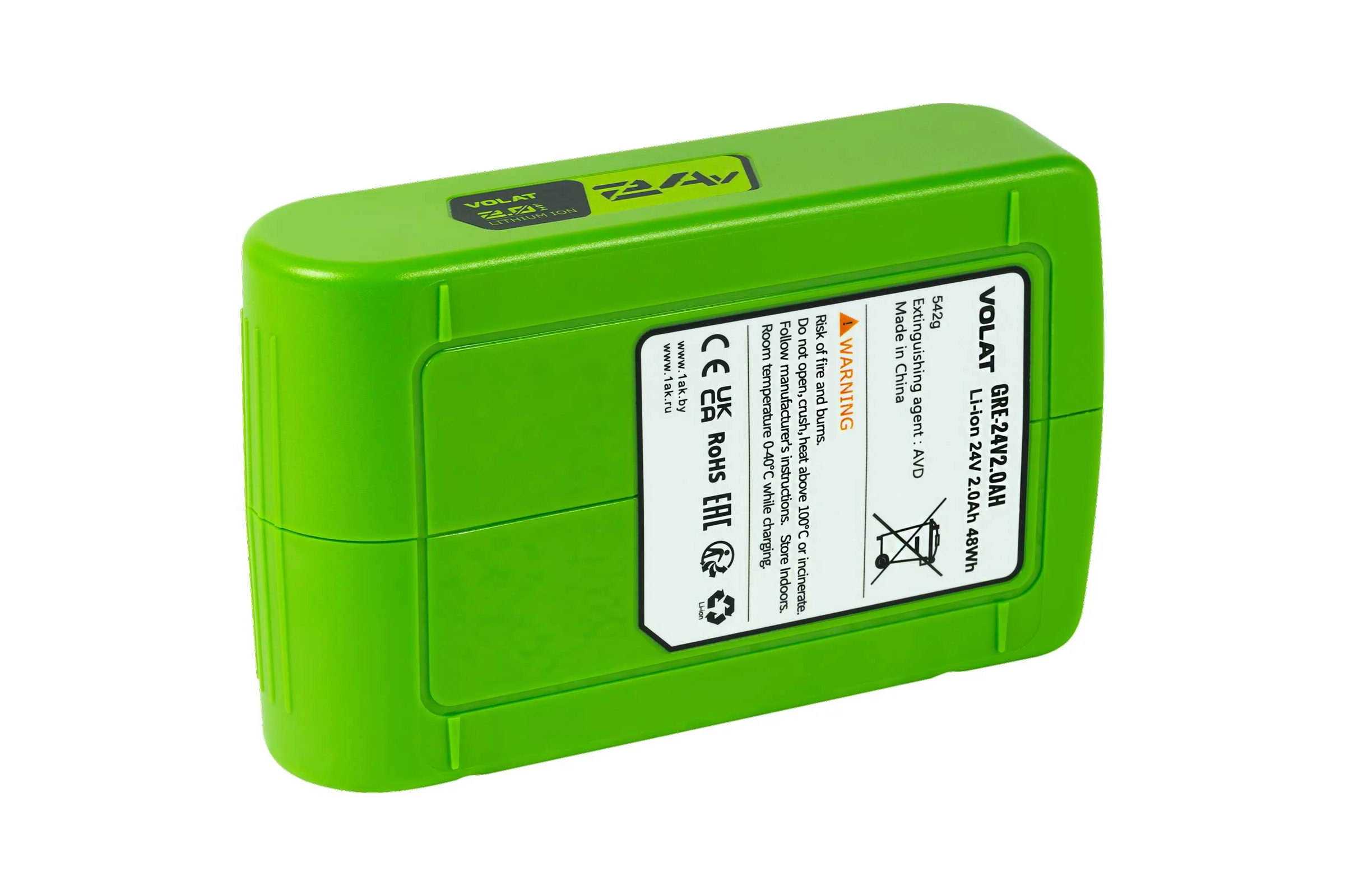 Аккумуляторная батарея VOLAT 24.0V 2.0AH, Li-ion, VT-GRE-24-2