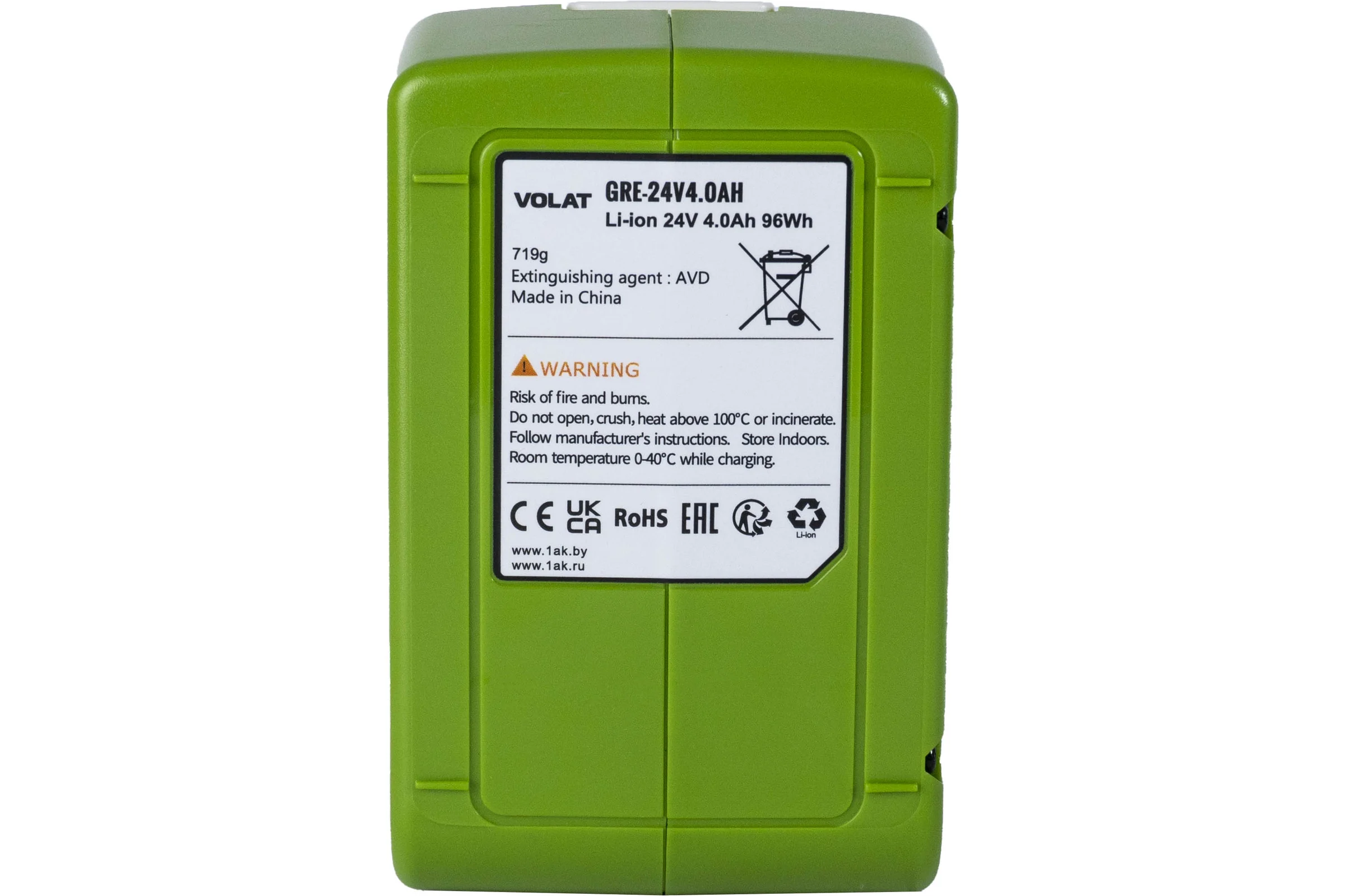 Аккумуляторная батарея VOLAT 24.0V 4.0AH (Li-ion) VT-GRE-24-4