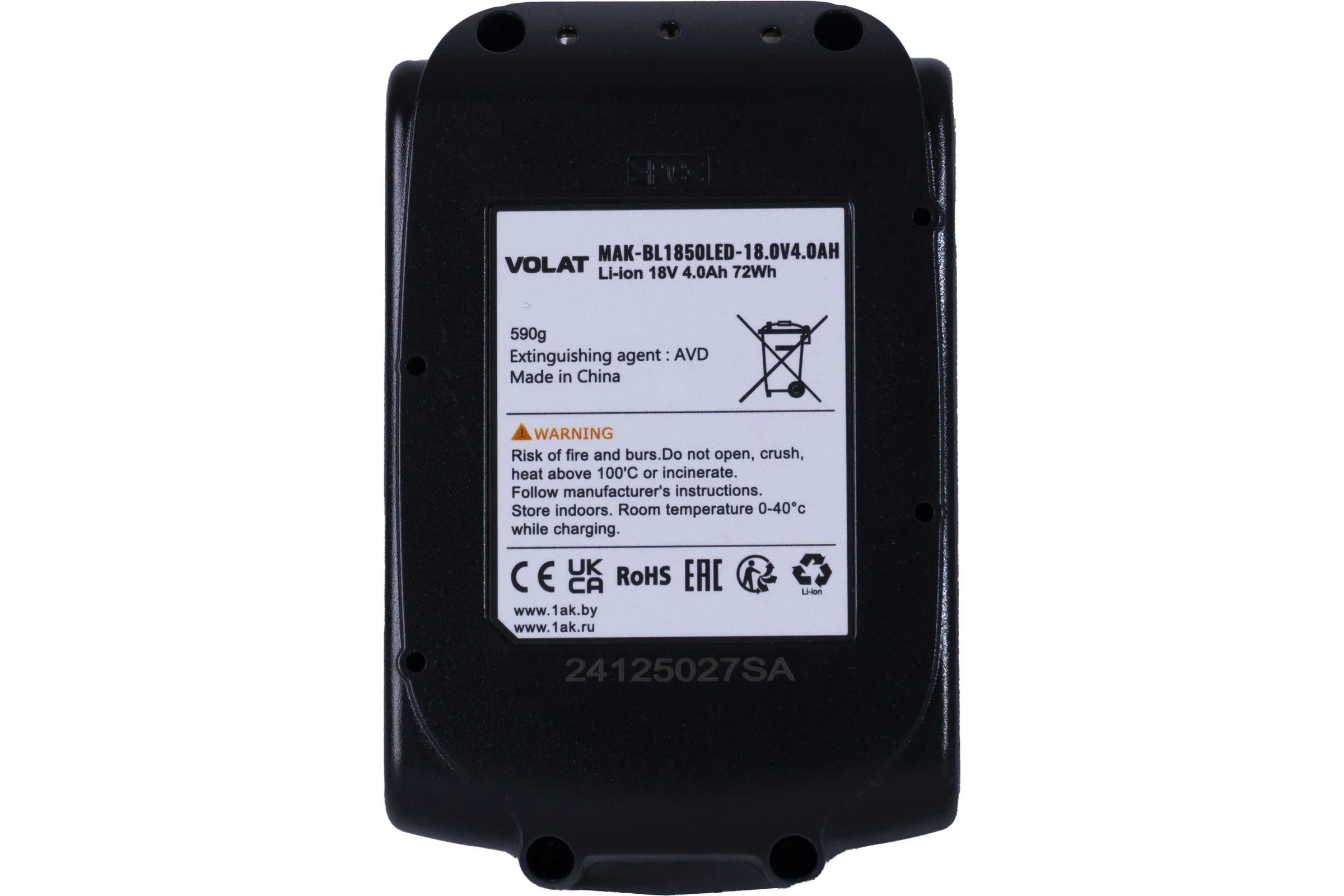 Аккумуляторная батарея VOLAT 18.0V 4.0AH (Li-ion) MAK-BL1850LED VT-MAK-BL1850LED-4