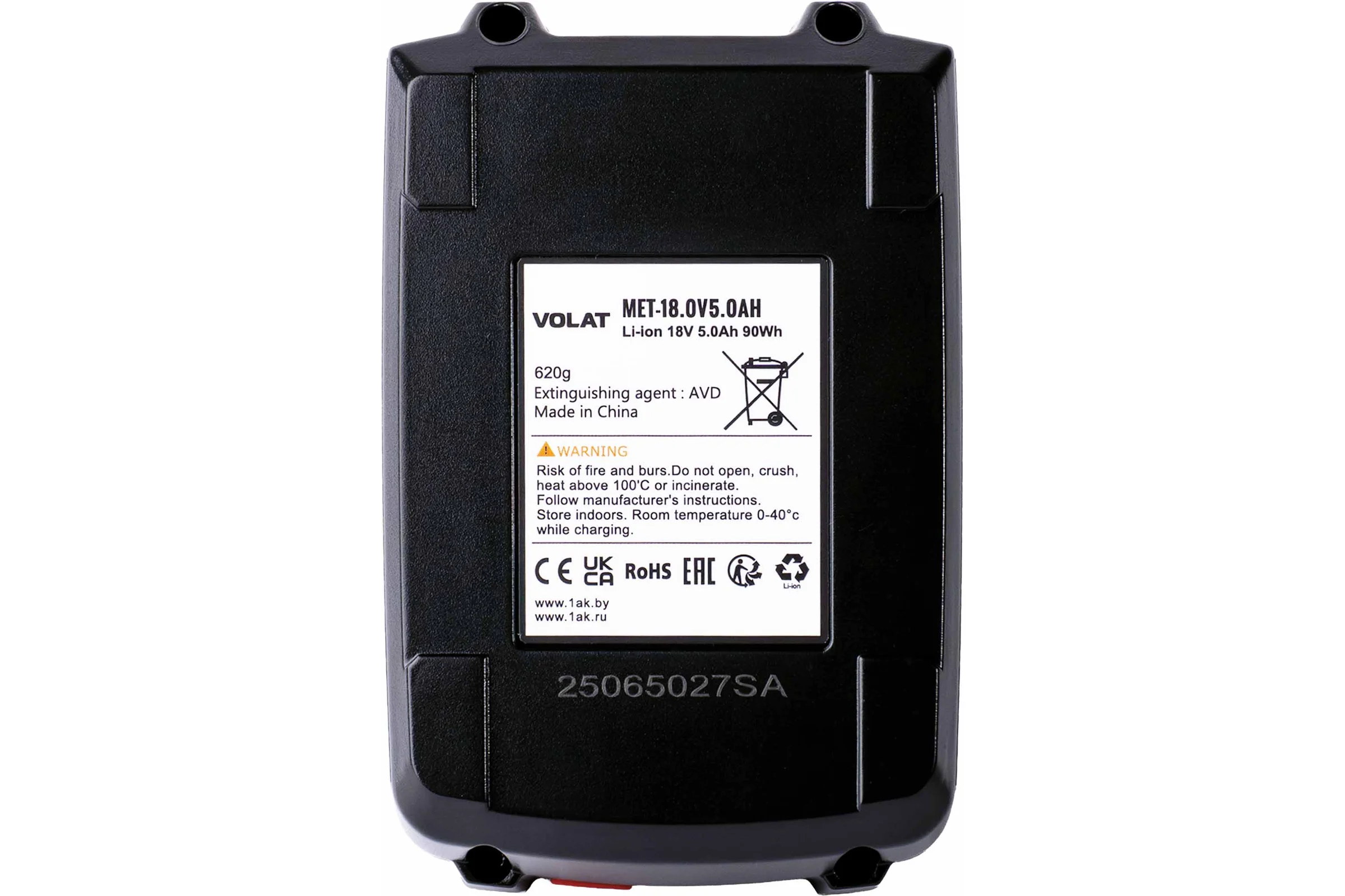 Аккумуляторная батарея VOLAT 18.0V 5.0Ah (Li-ion) VT-MET-18.0V5.0AH
