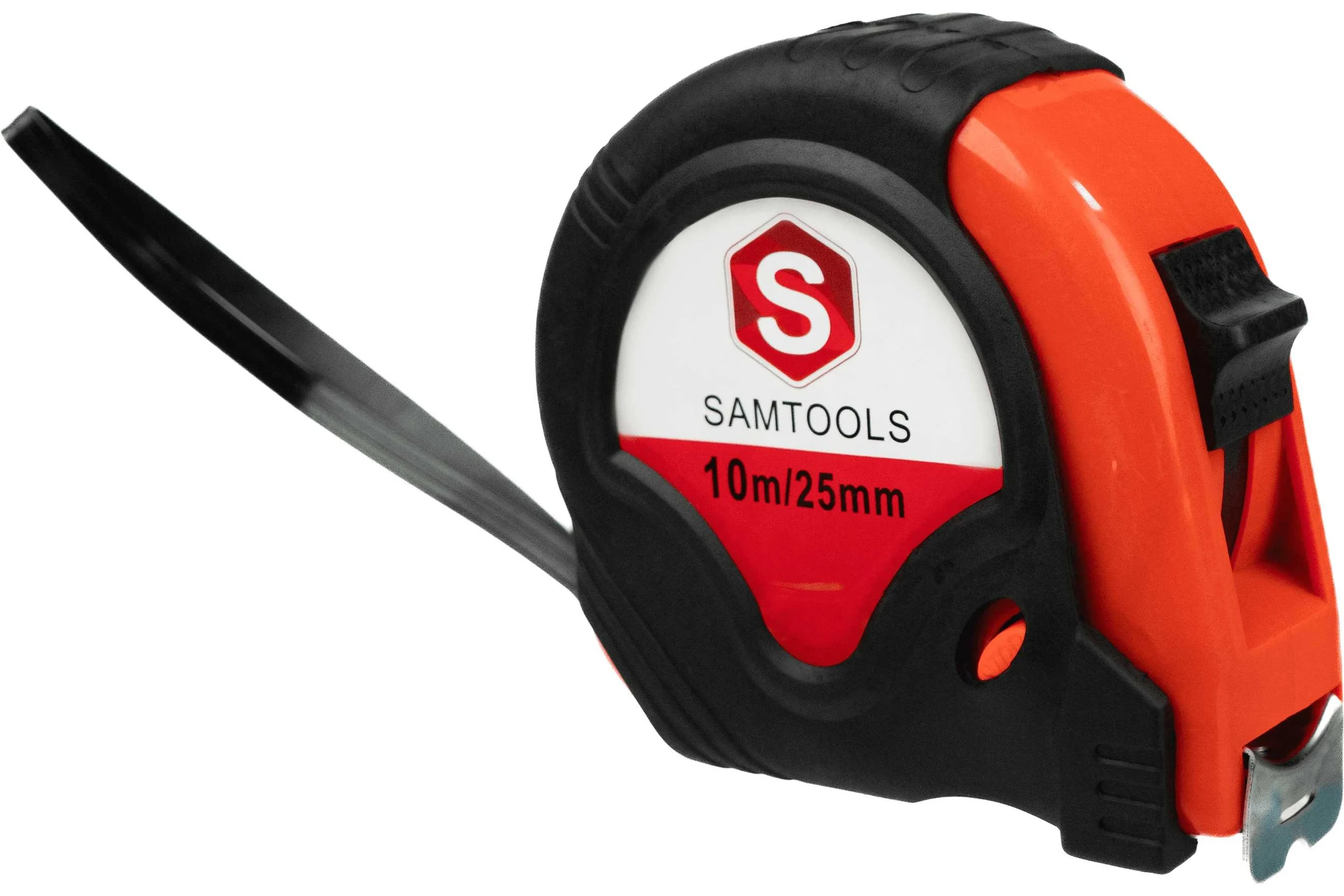 Рулетка Samgrupp 10 м с прорезиненным корпусом SAMC-063001000